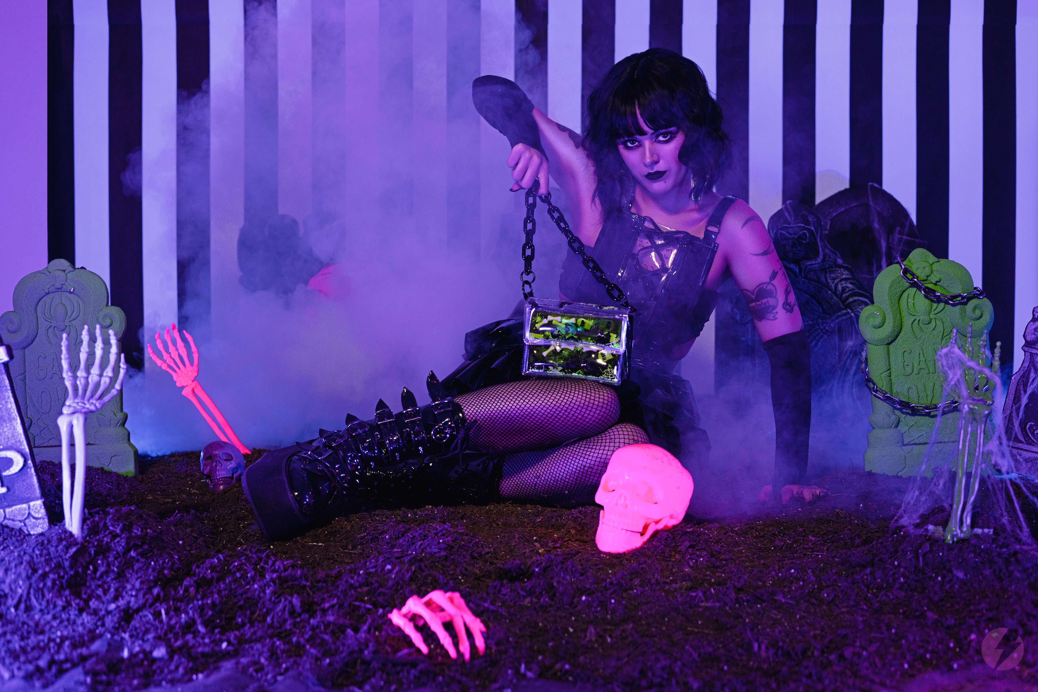 Glitter Goo Mini Purse - Night of Terror - Electric Bubblegum