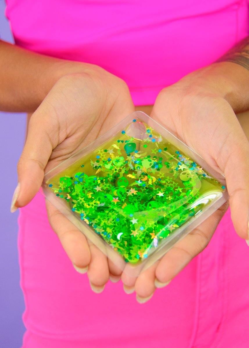 Glitter Goo Sparkle Square - Out Of This World - Electric Bubblegum