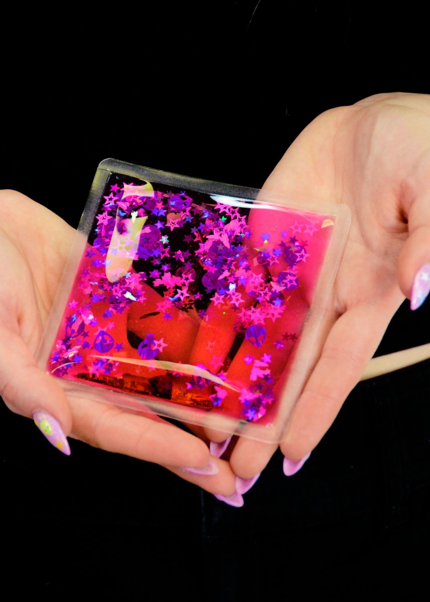 Glitter Goo Sparkle Square - Galaxy Girl - Electric Bubblegum