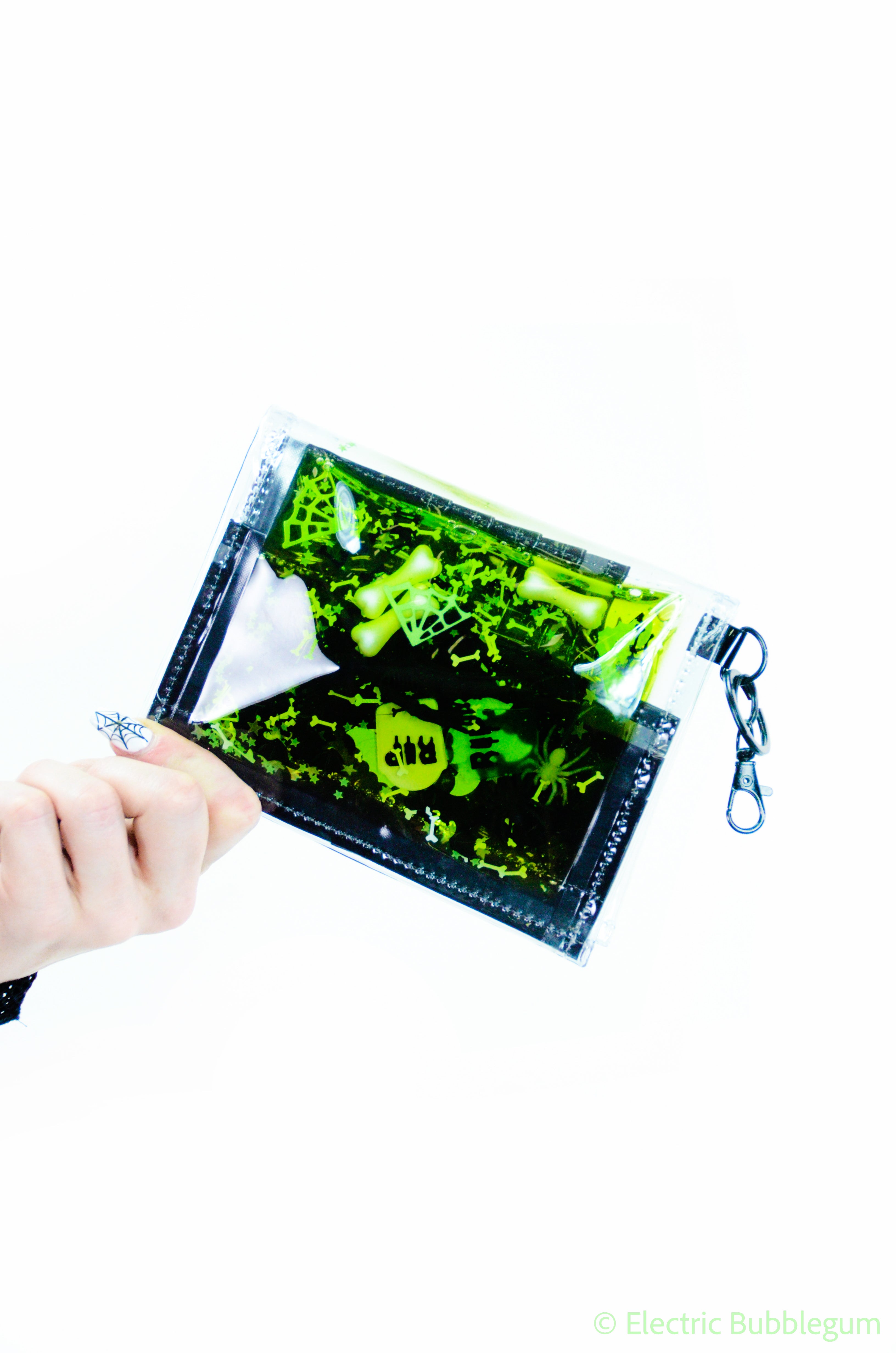 Glitter Goo Mini Wallet - Night of Terror - Electric Bubblegum