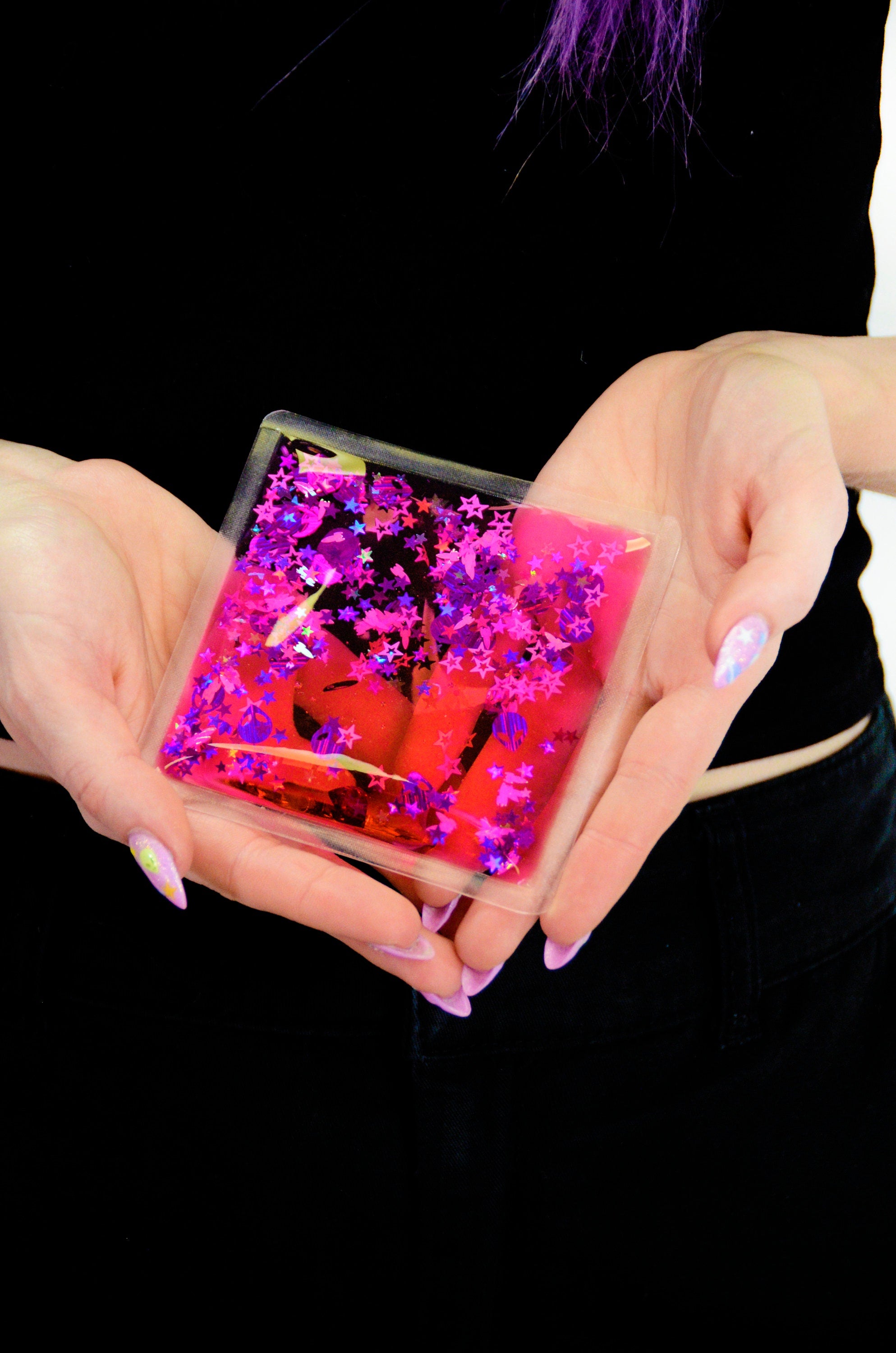 Glitter Goo Sparkle Square - Galaxy Girl - Electric Bubblegum