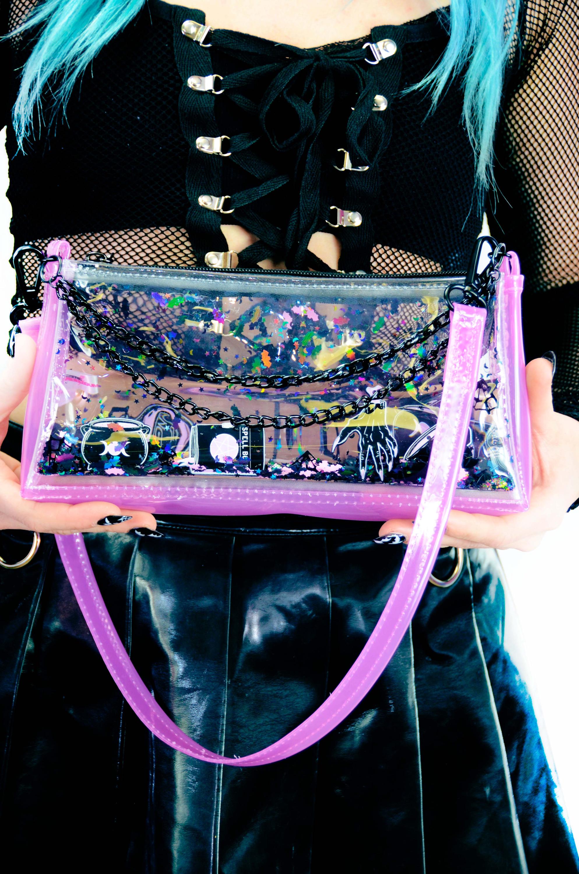 Liquid Glitter Mini Zip Purse - Practical Magic