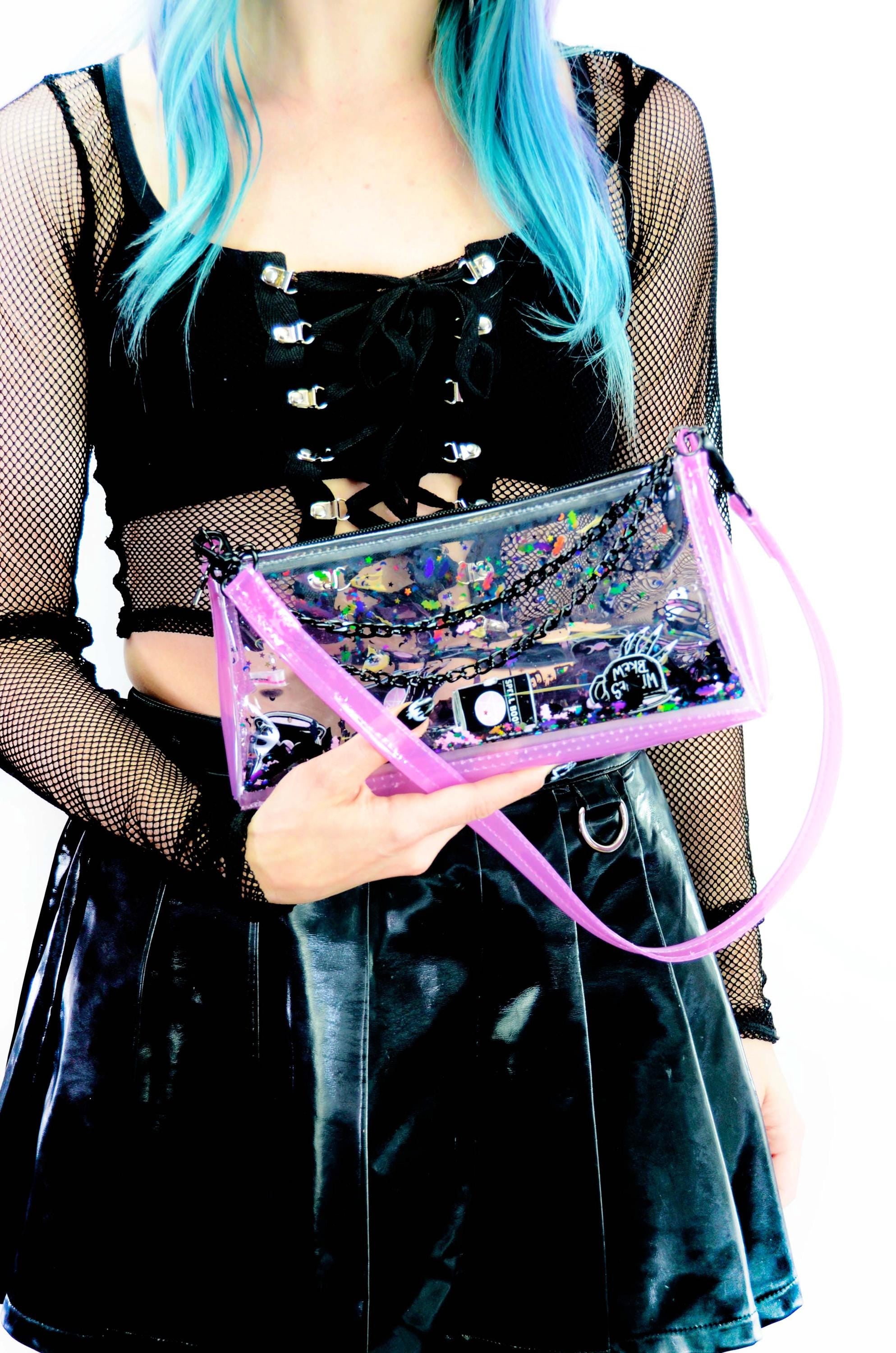 Liquid Glitter Mini Zip Purse - Practical Magic