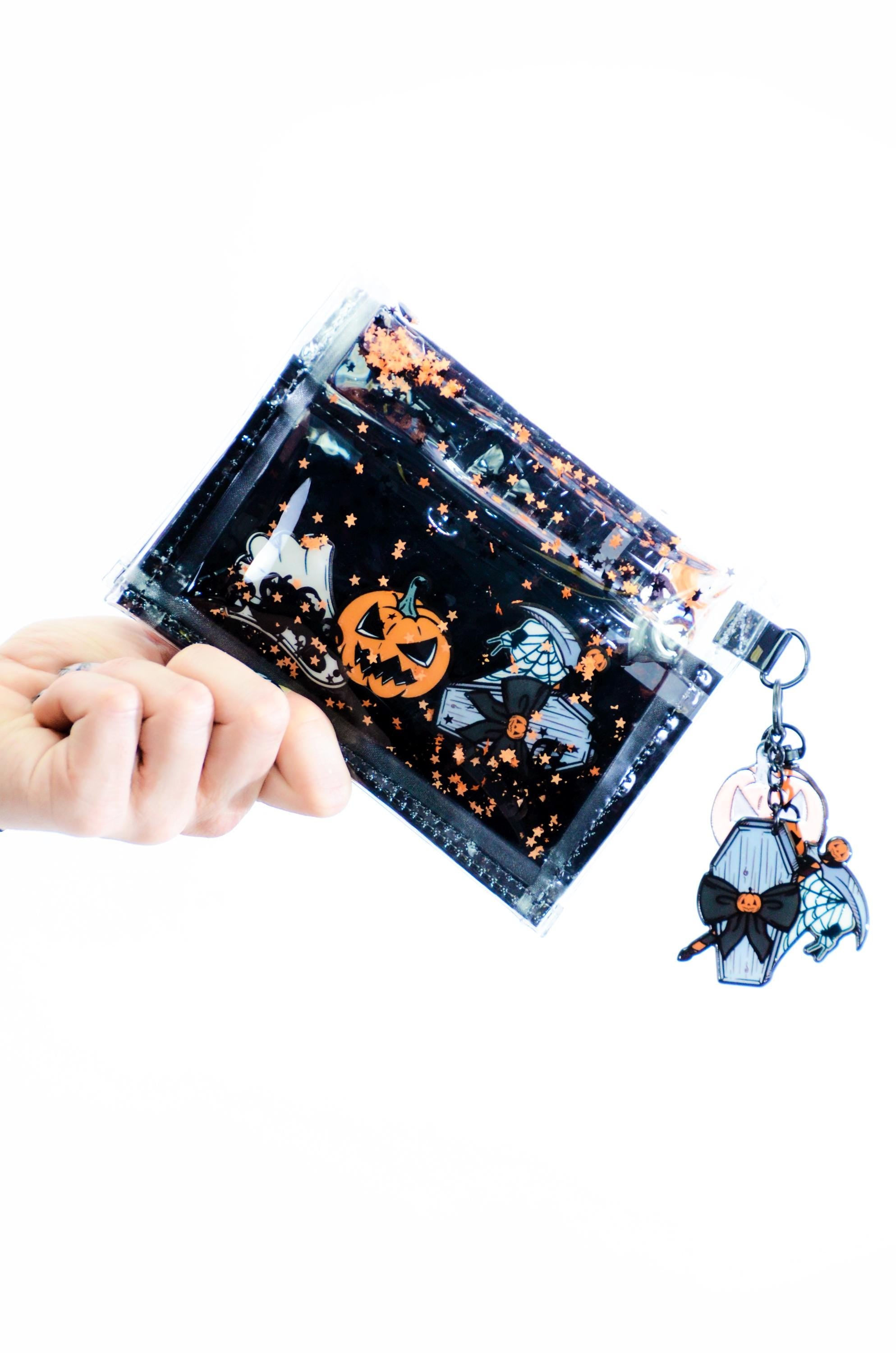 Liquid Glitter Mini Wallet - Haunted Season