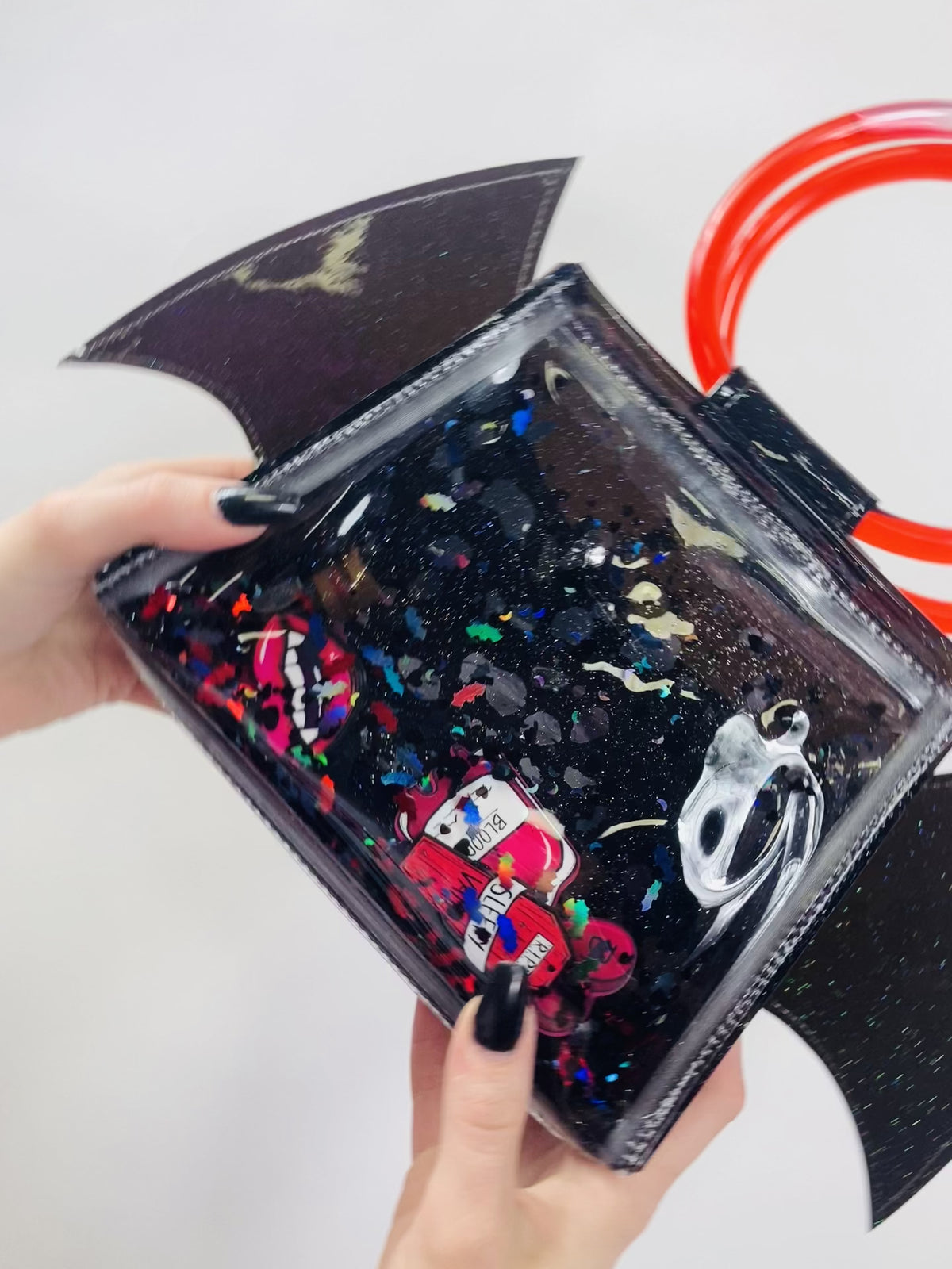 Liquid Glitter Crossbody Bag - Bloodsucker