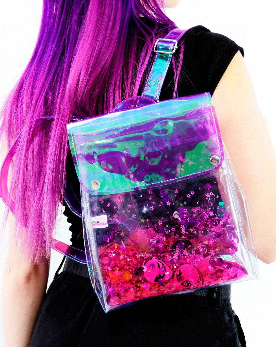 Glitter Goo Mini Bucket Backpack - Galaxy Girl - Electric Bubblegum