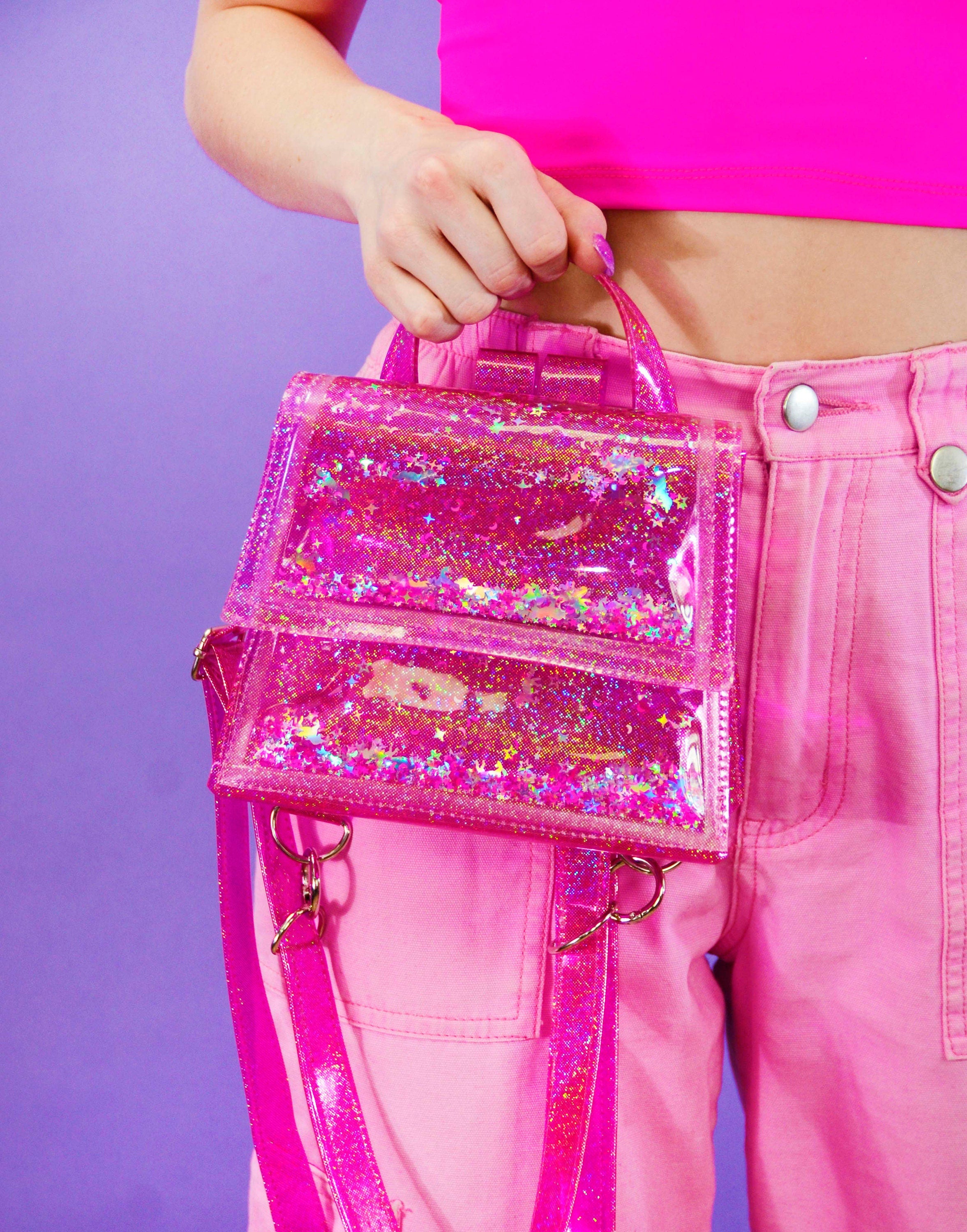 Liquid Glitter Doll Backpack - Pink Unicorn - Electric Bubblegum
