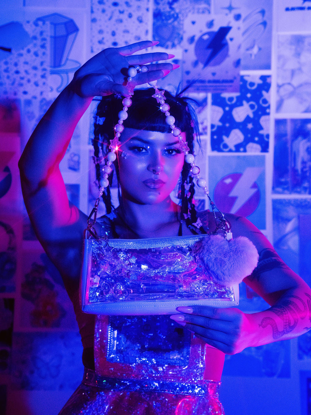 Liquid Glitter Mini Zip Purse – Player One Princess