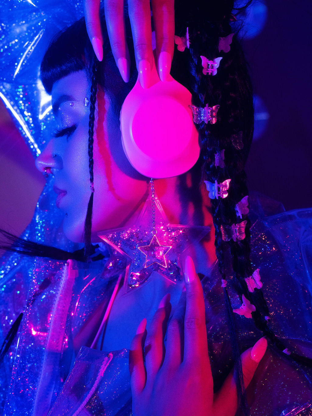 Glitter Goo Star Earrings – Pixel Pop