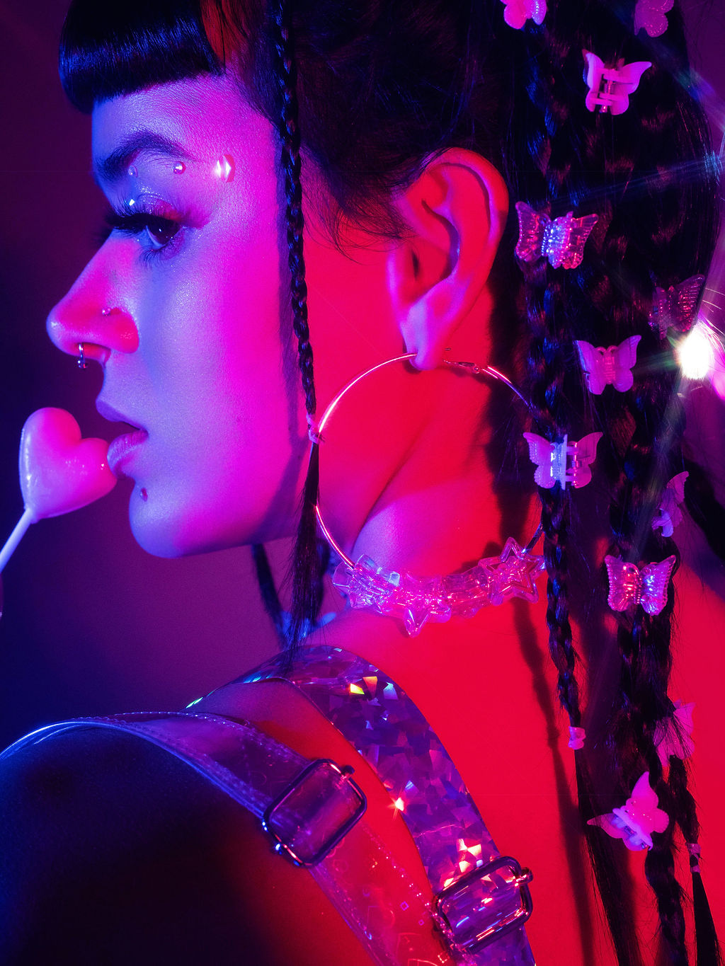 Cyber Crush Hoop Earrings