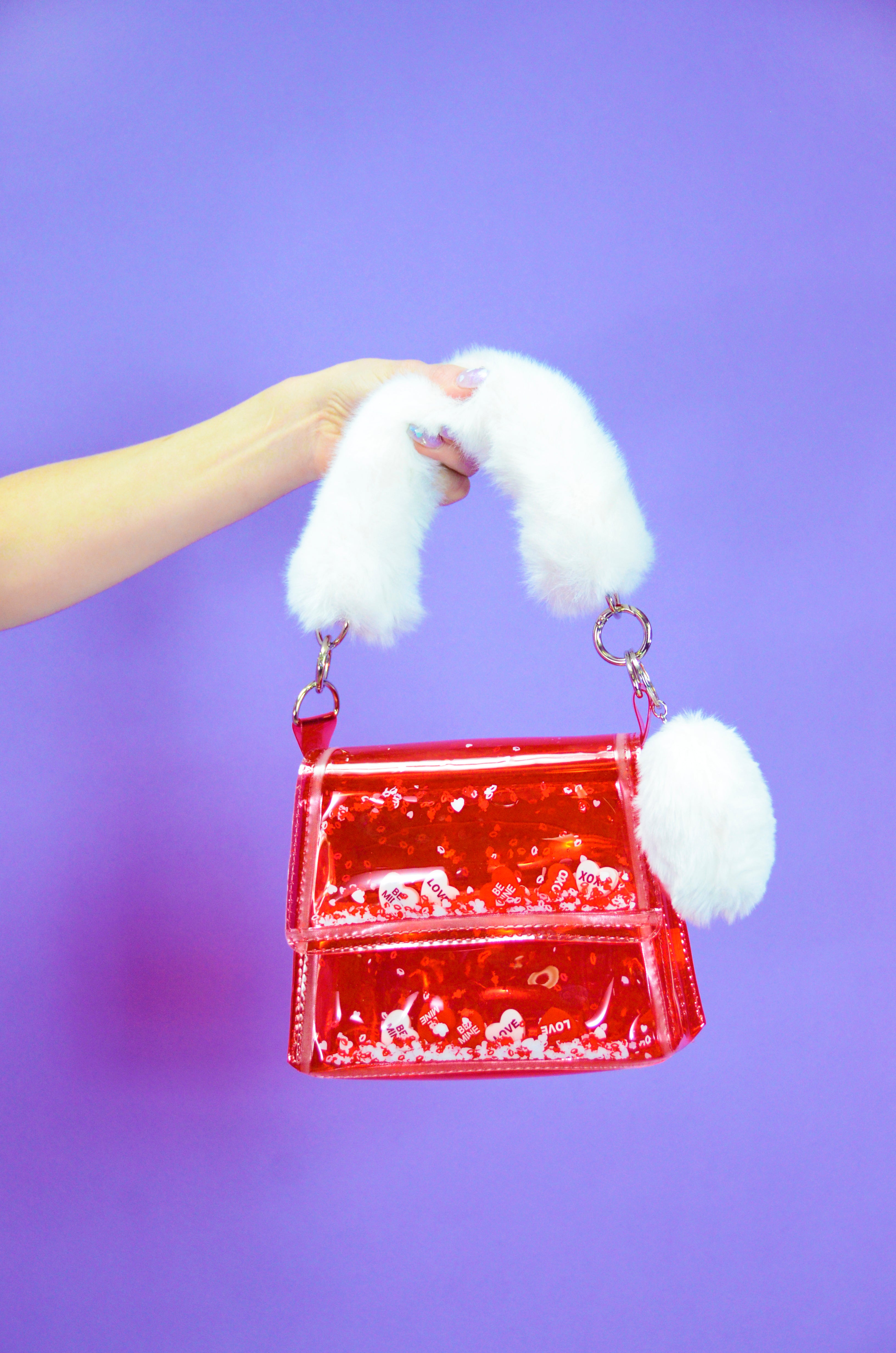 Liquid Glitter Mini Purse - Galentines