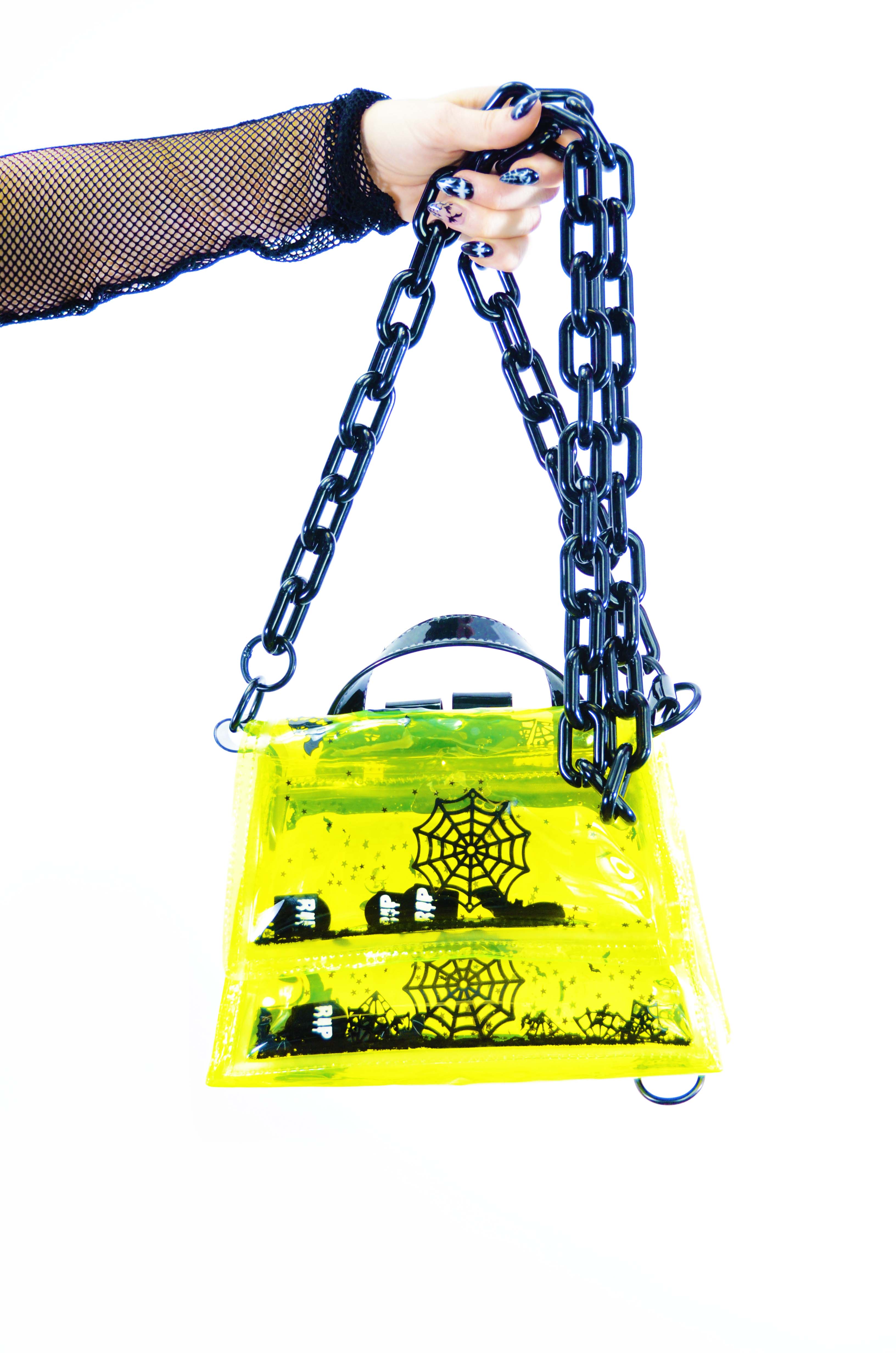 Liquid Glitter Backpack/ Cross Body - Radioactive Creeper - Electric Bubblegum