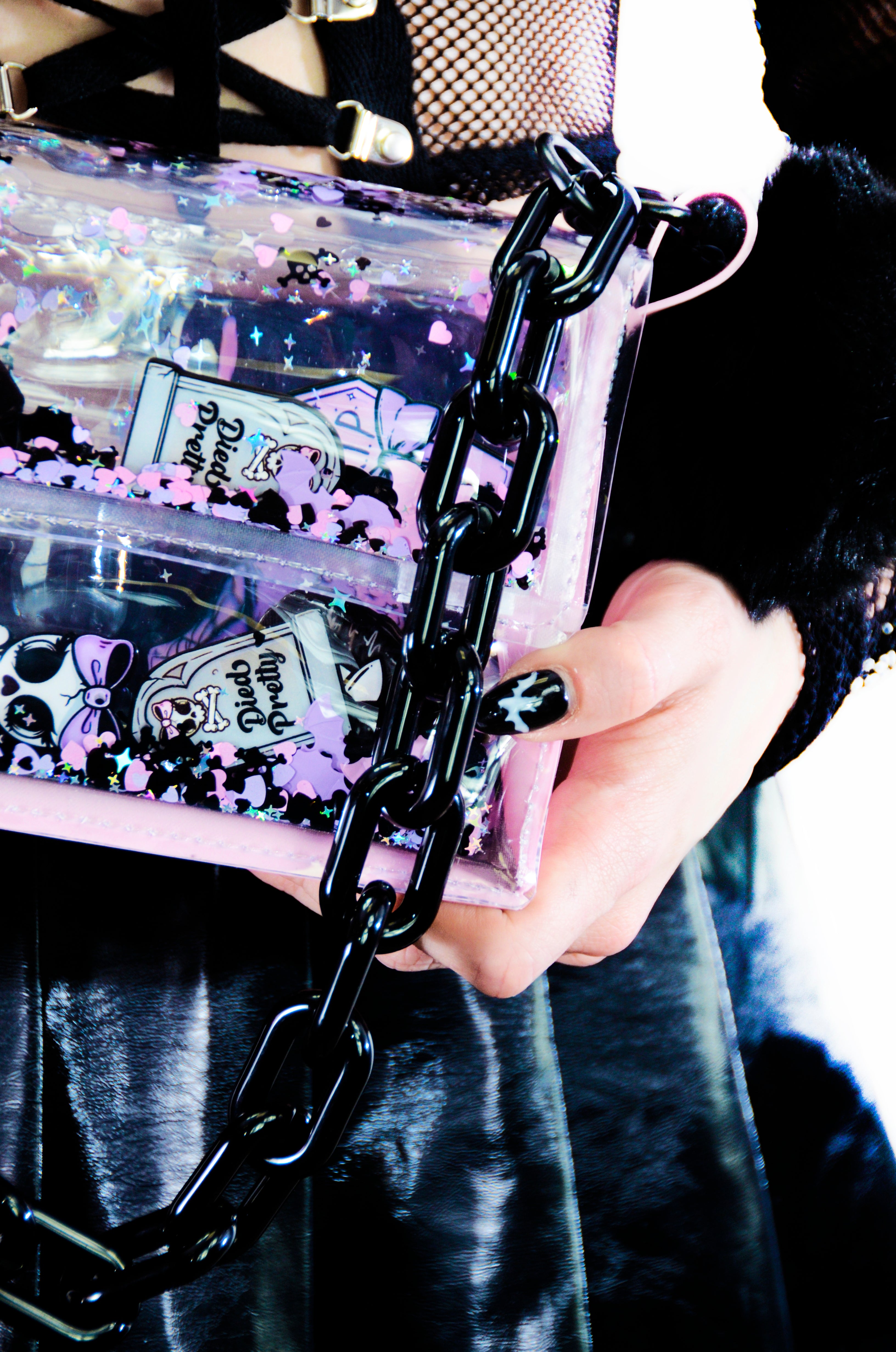 Liquid Glitter Mini Purse - Died Pretty - Electric Bubblegum