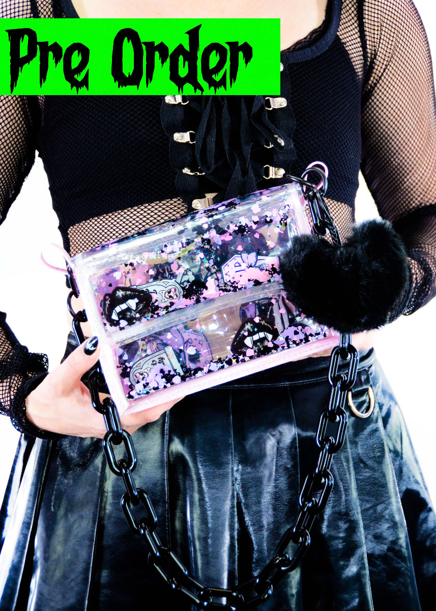 Liquid Glitter Mini Purse - Died Pretty