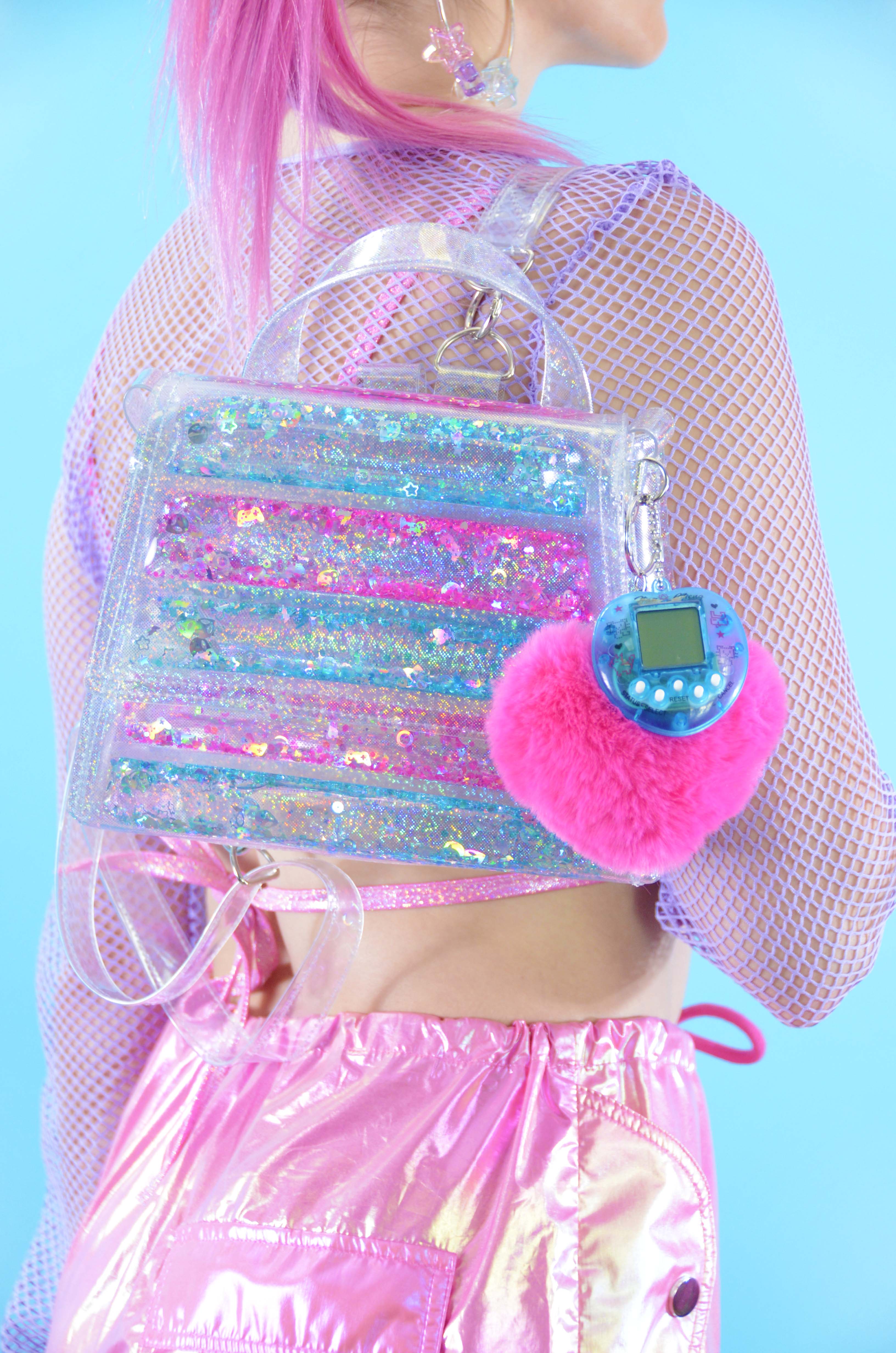 Glitter Goo Medium Doll Backpack / Crossbody Purse – Pixel Pop