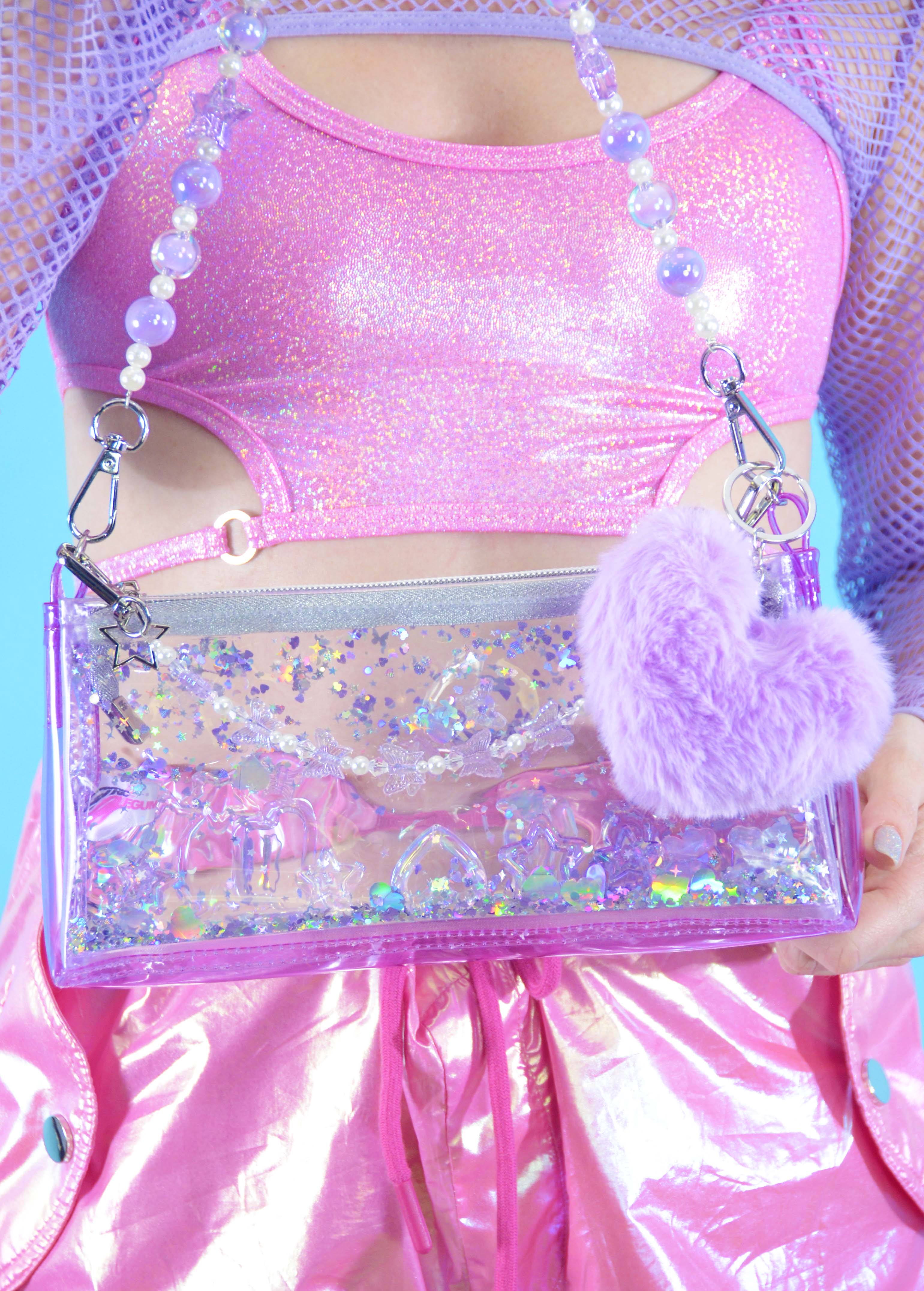 Liquid Glitter Mini Zip Purse – Digital Diva