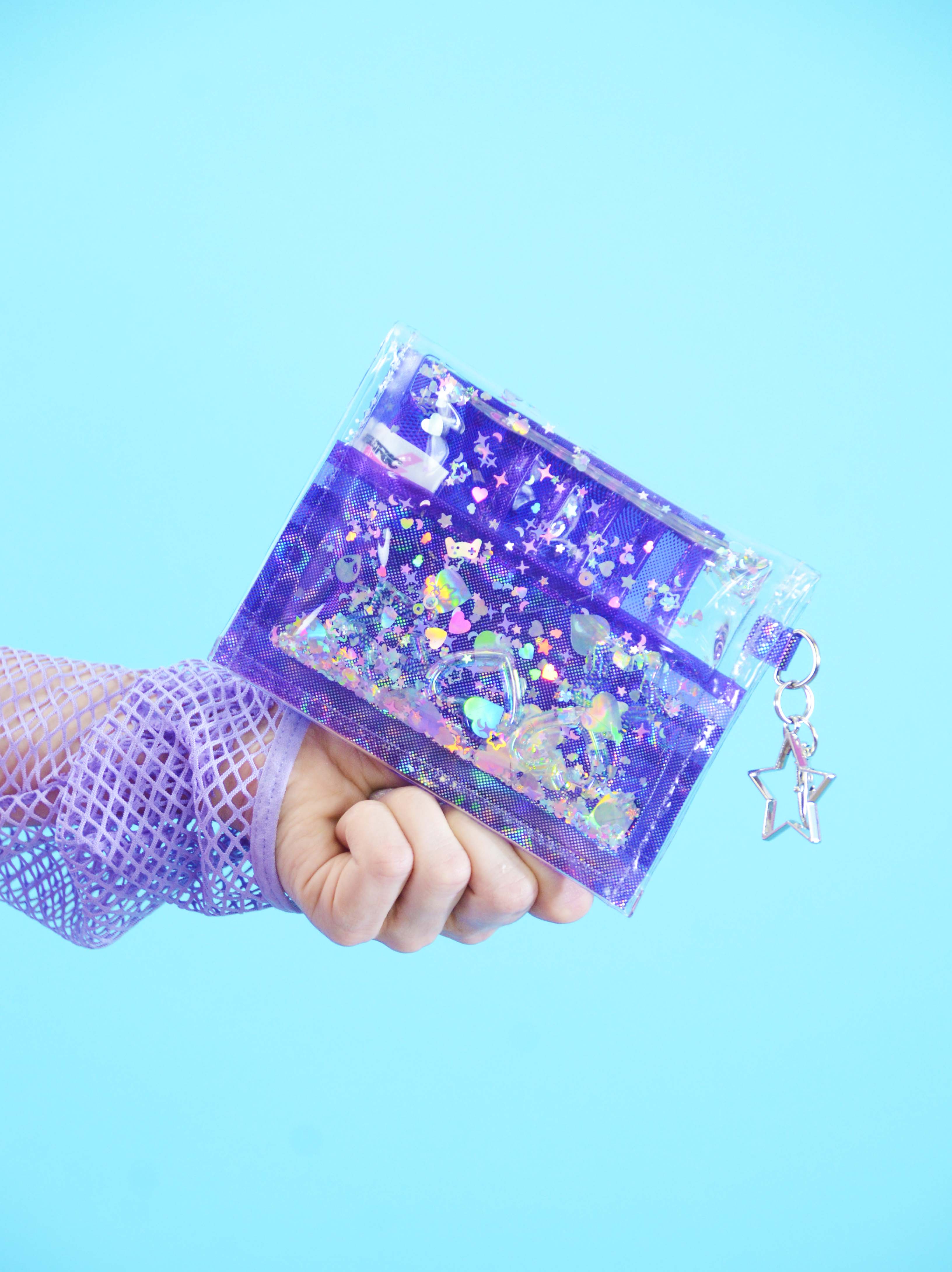 Liquid Glitter Mini Wallet – Electric Egirl