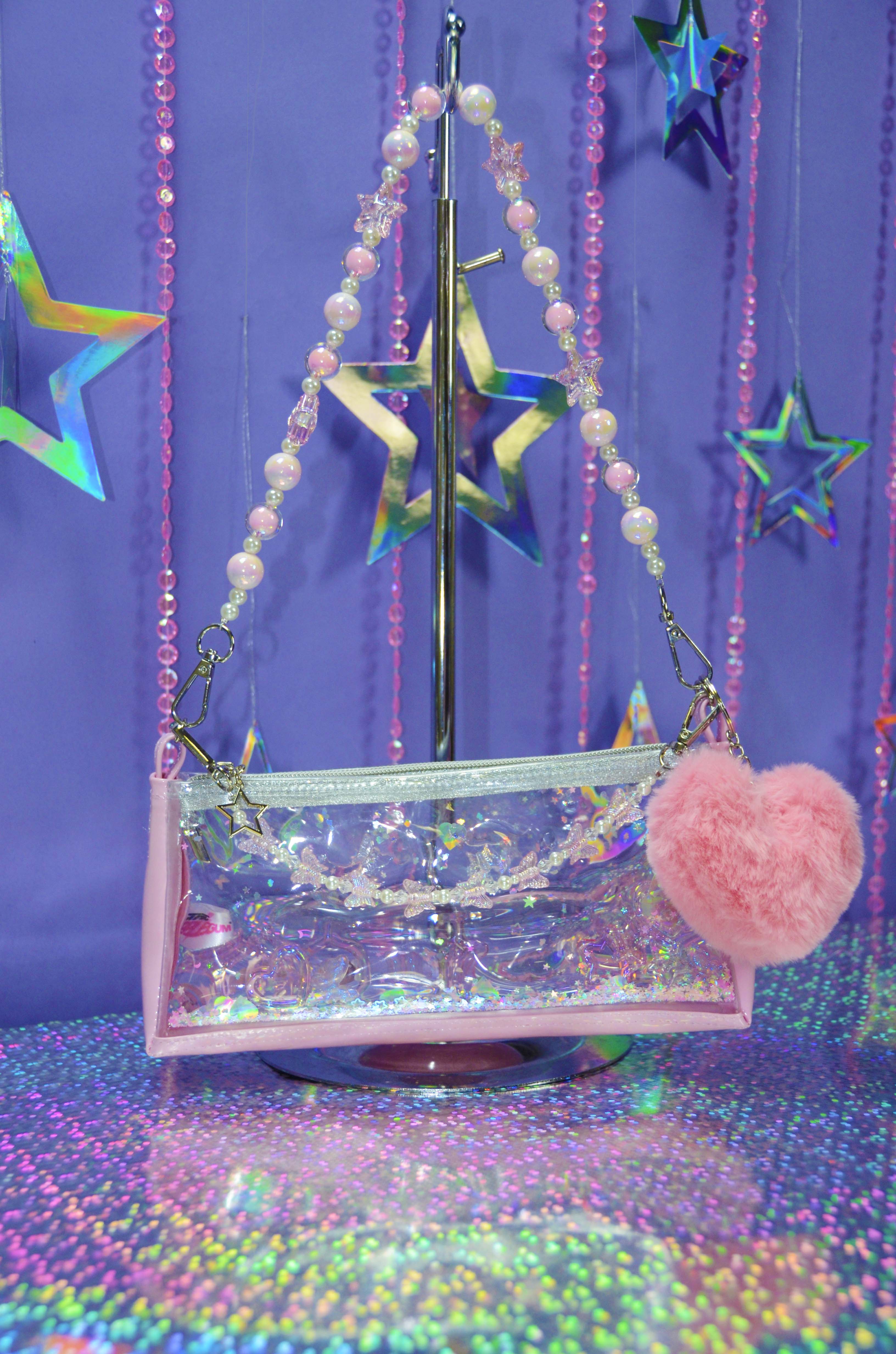 Liquid Glitter Mini Zip Purse – Player One Princess