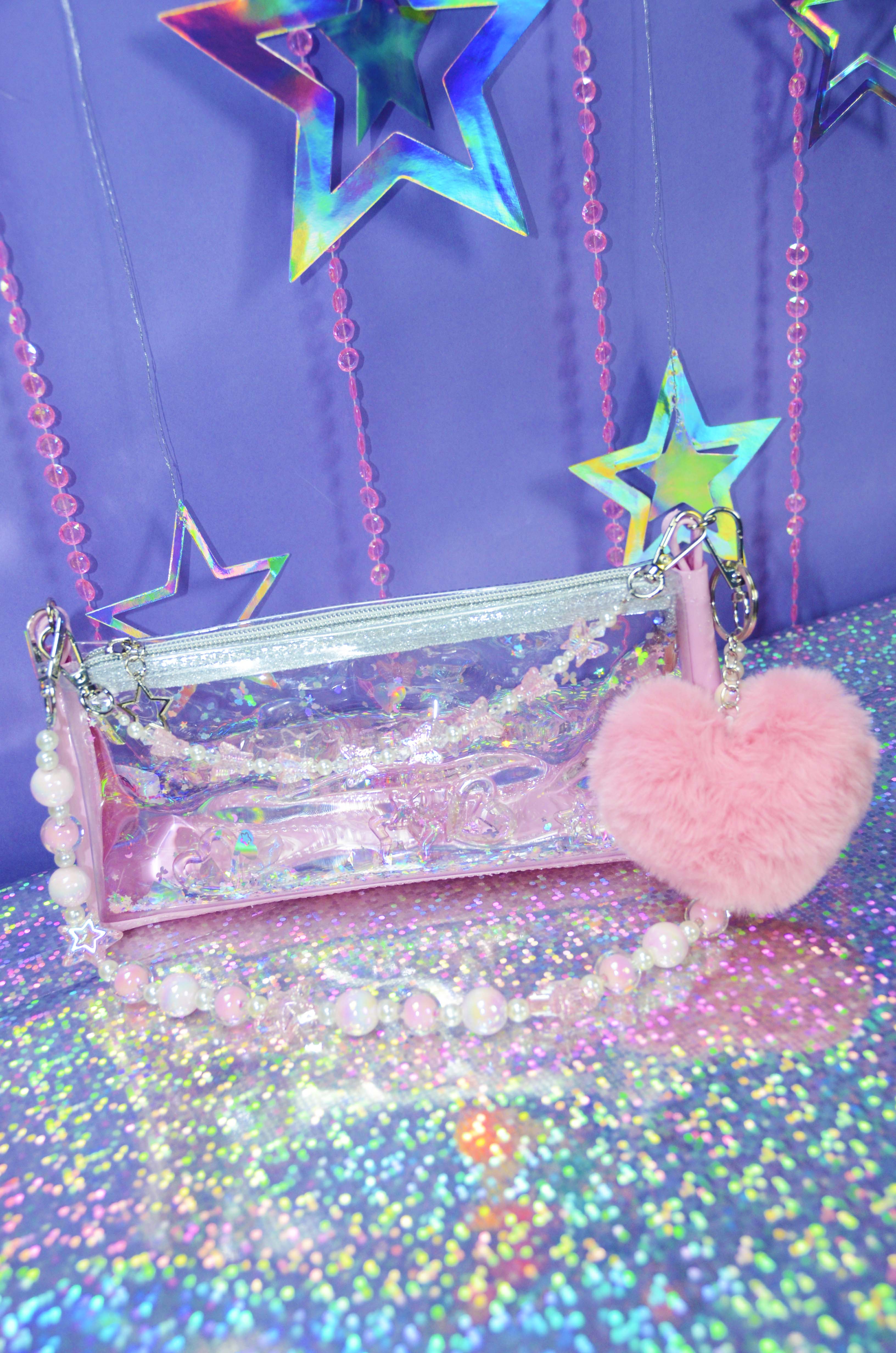Liquid Glitter Mini Zip Purse – Player One Princess