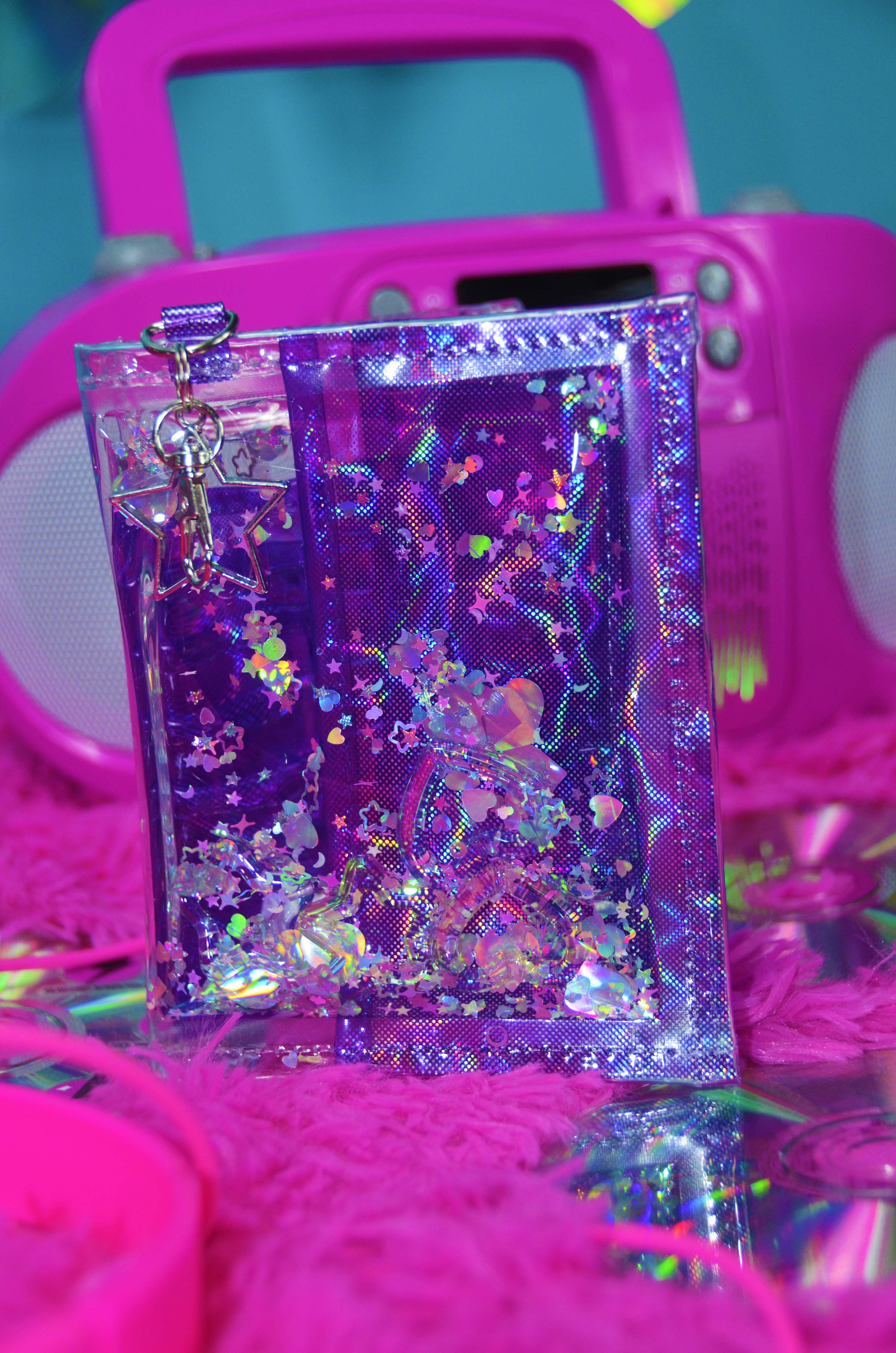 Liquid Glitter Mini Wallet – Electric Egirl