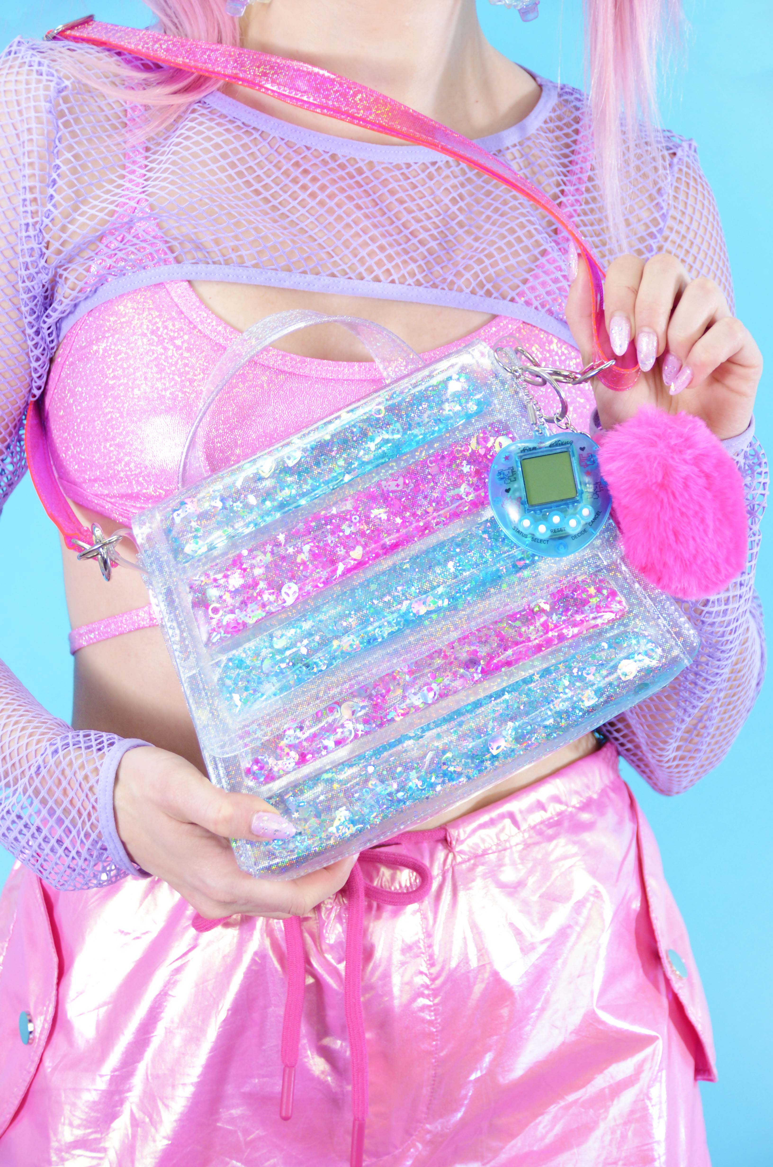 Glitter Goo Medium Doll Backpack / Crossbody Purse – Pixel Pop