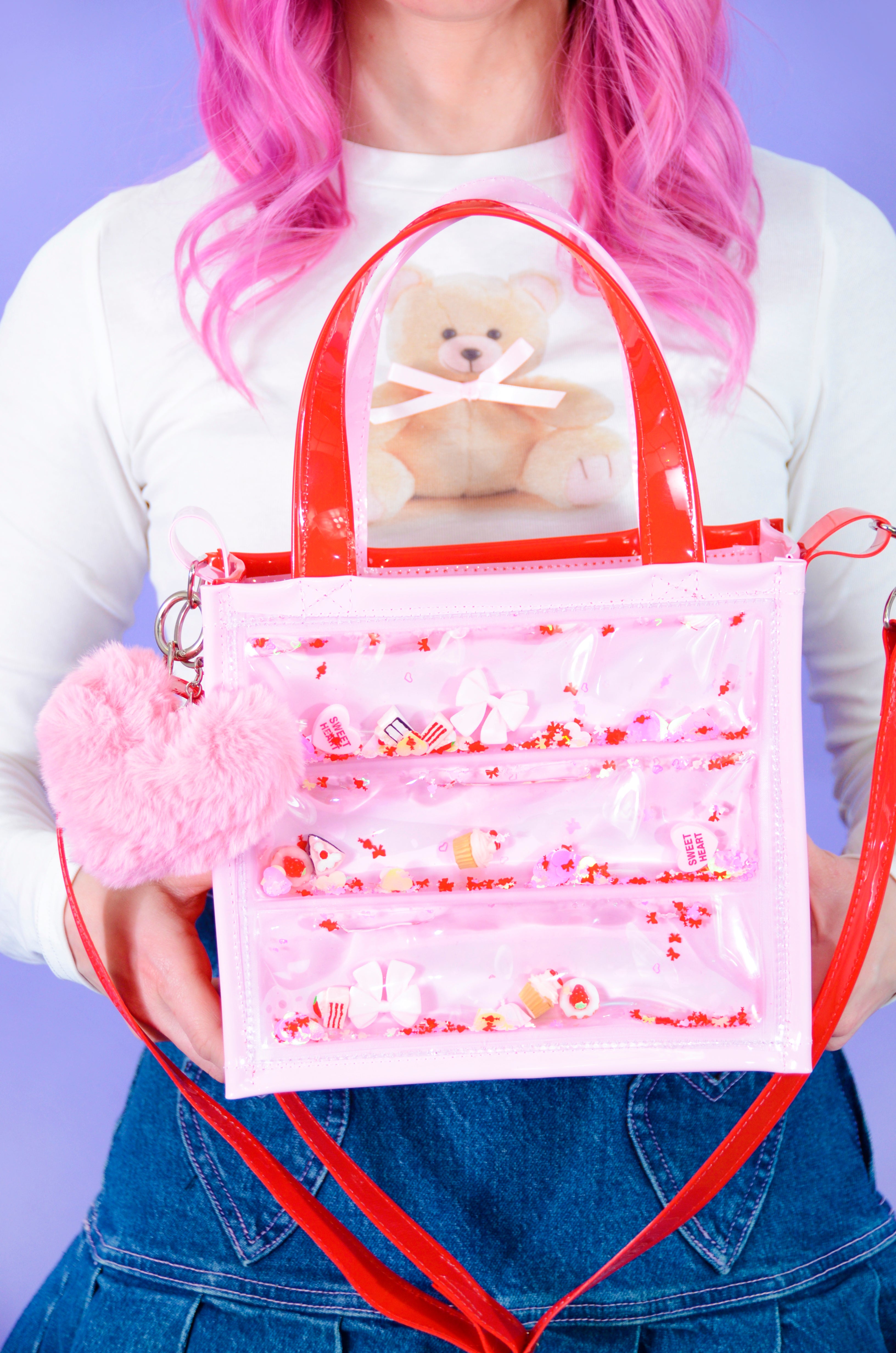Liquid Glitter Mini Tote - Sweetie Pie