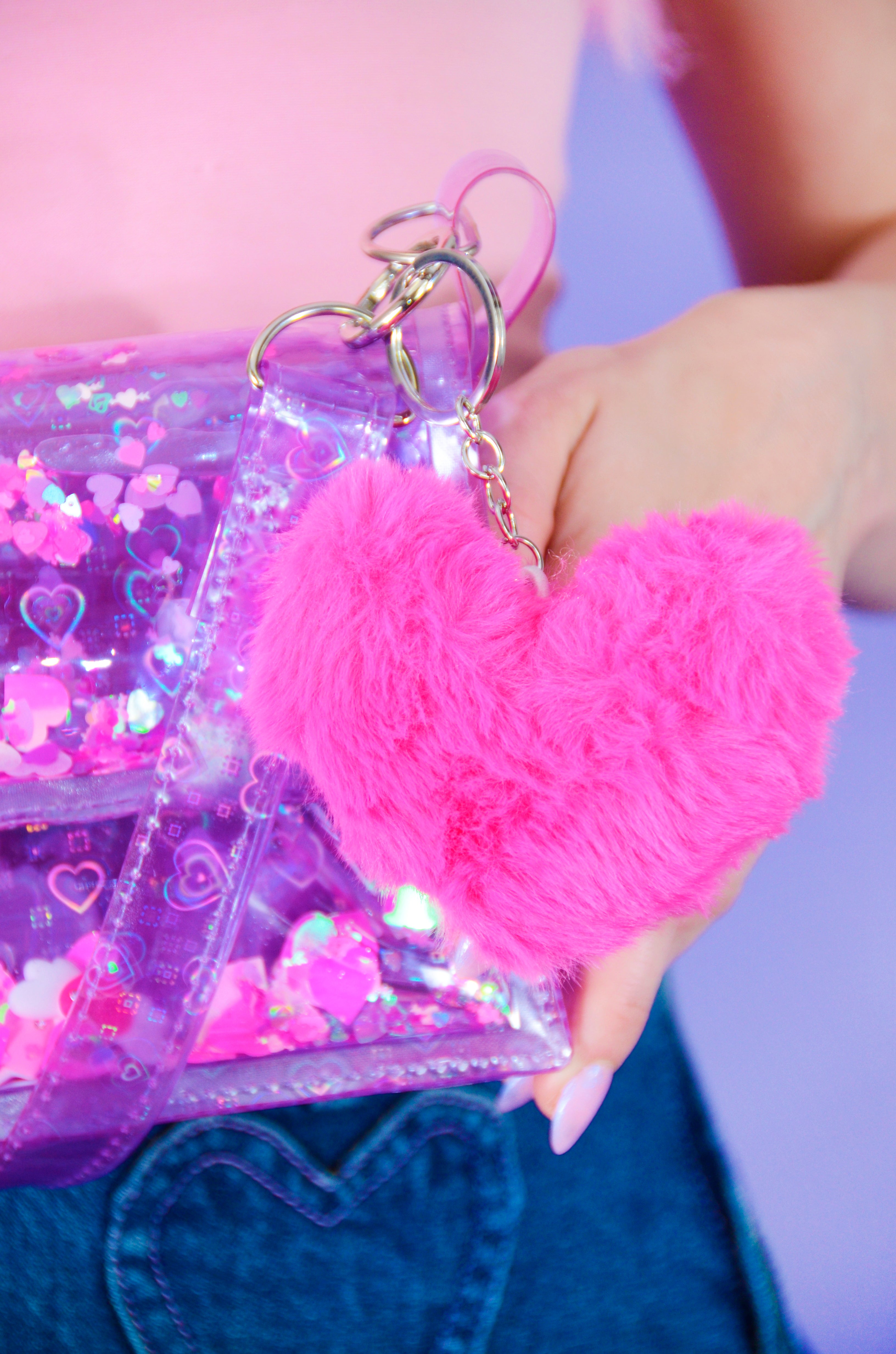 Liquid Glitter Mini Purse - Angelcore Crush