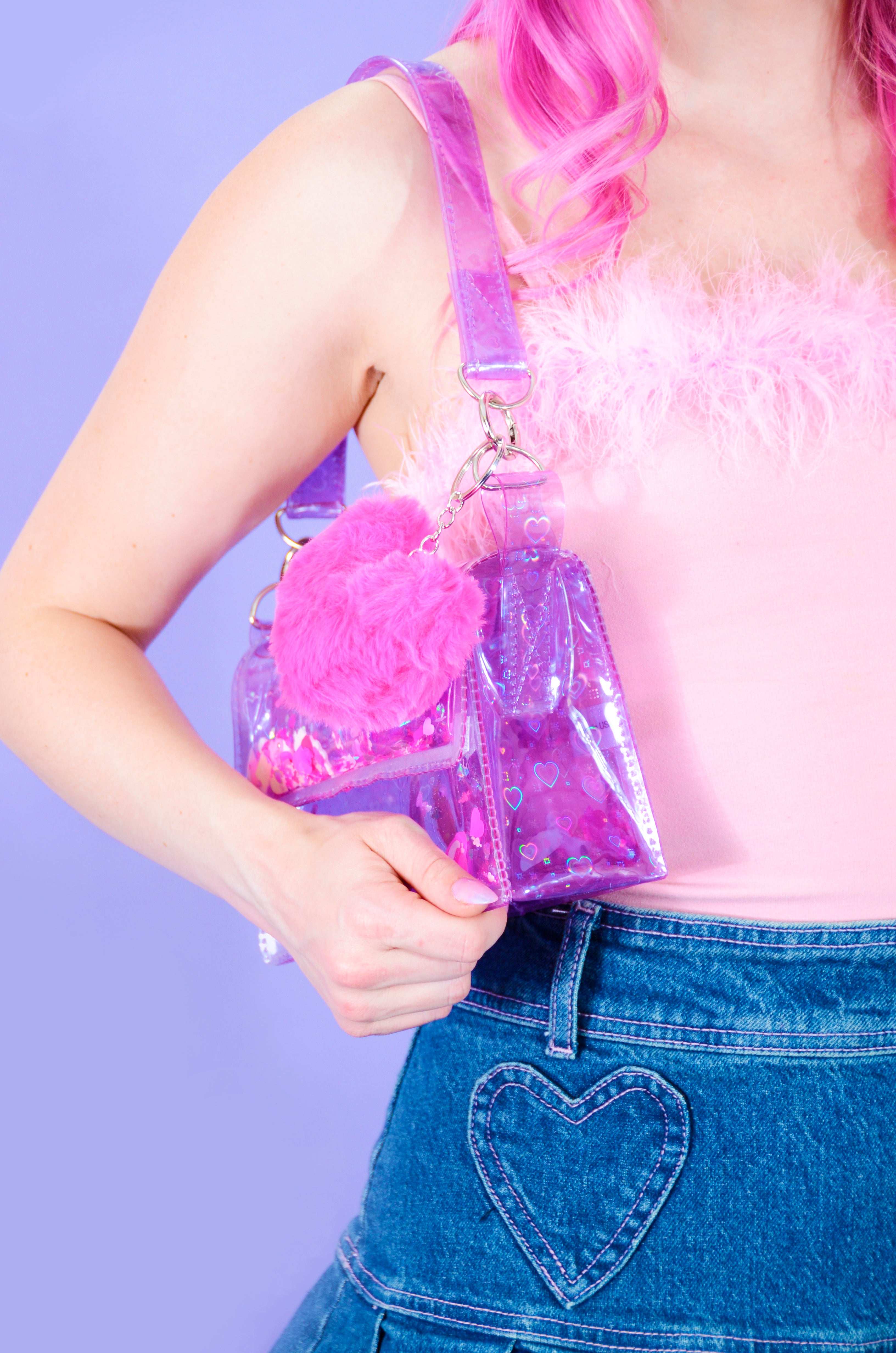 Liquid Glitter Mini Purse - Angelcore Crush