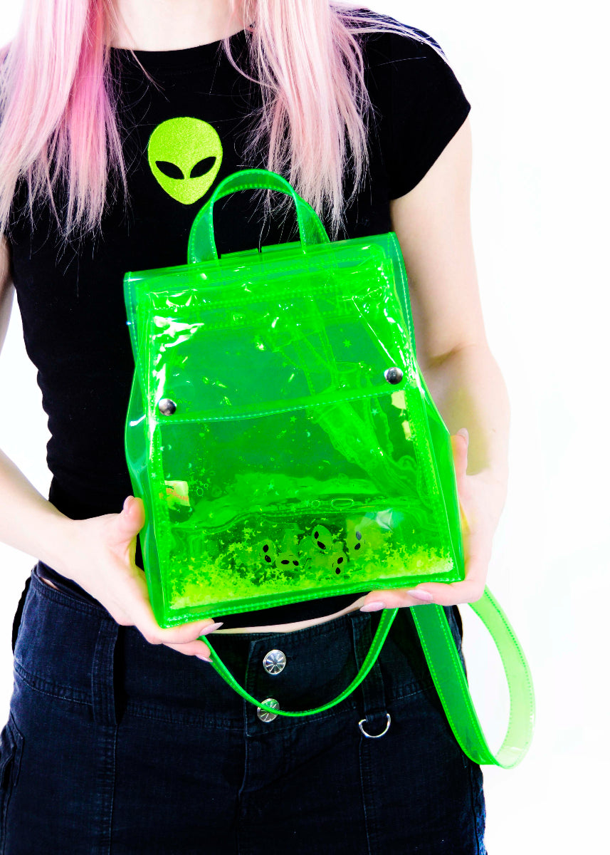 Glitter Goo Mini Bucket Backpack – Attack on Mars – Green - Electric Bubblegum
