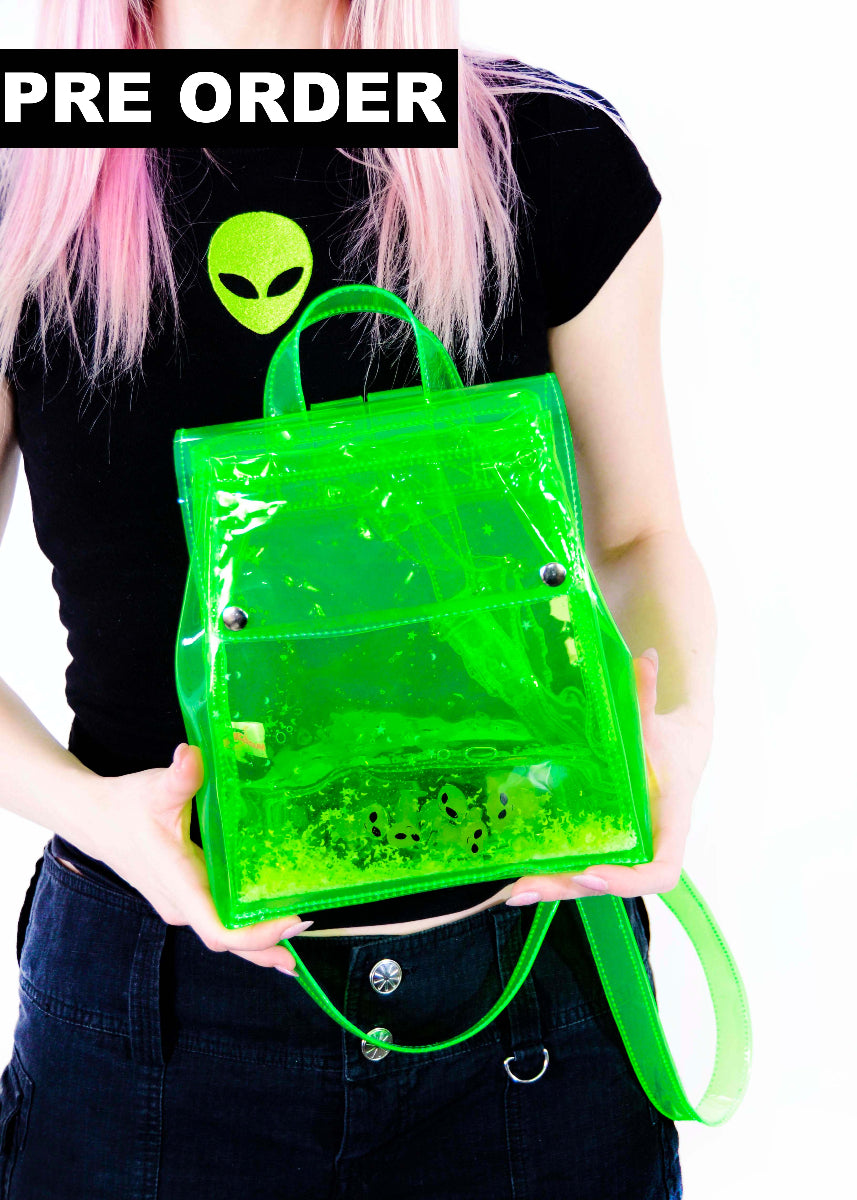 Glitter Goo Bucket Backpack – Attack on Mars – Green - Electric Bubblegum