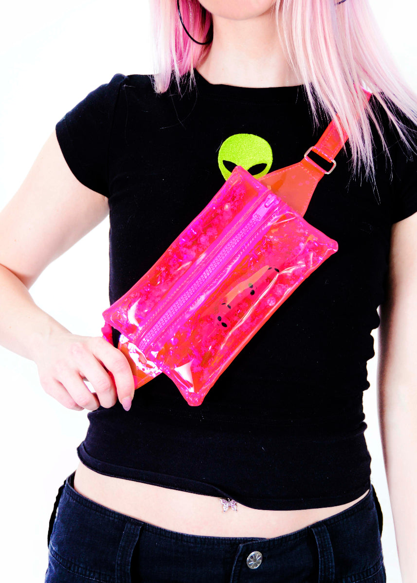 Glitter Goo Fanny Pack - Attack on Mars - Pink - Electric Bubblegum