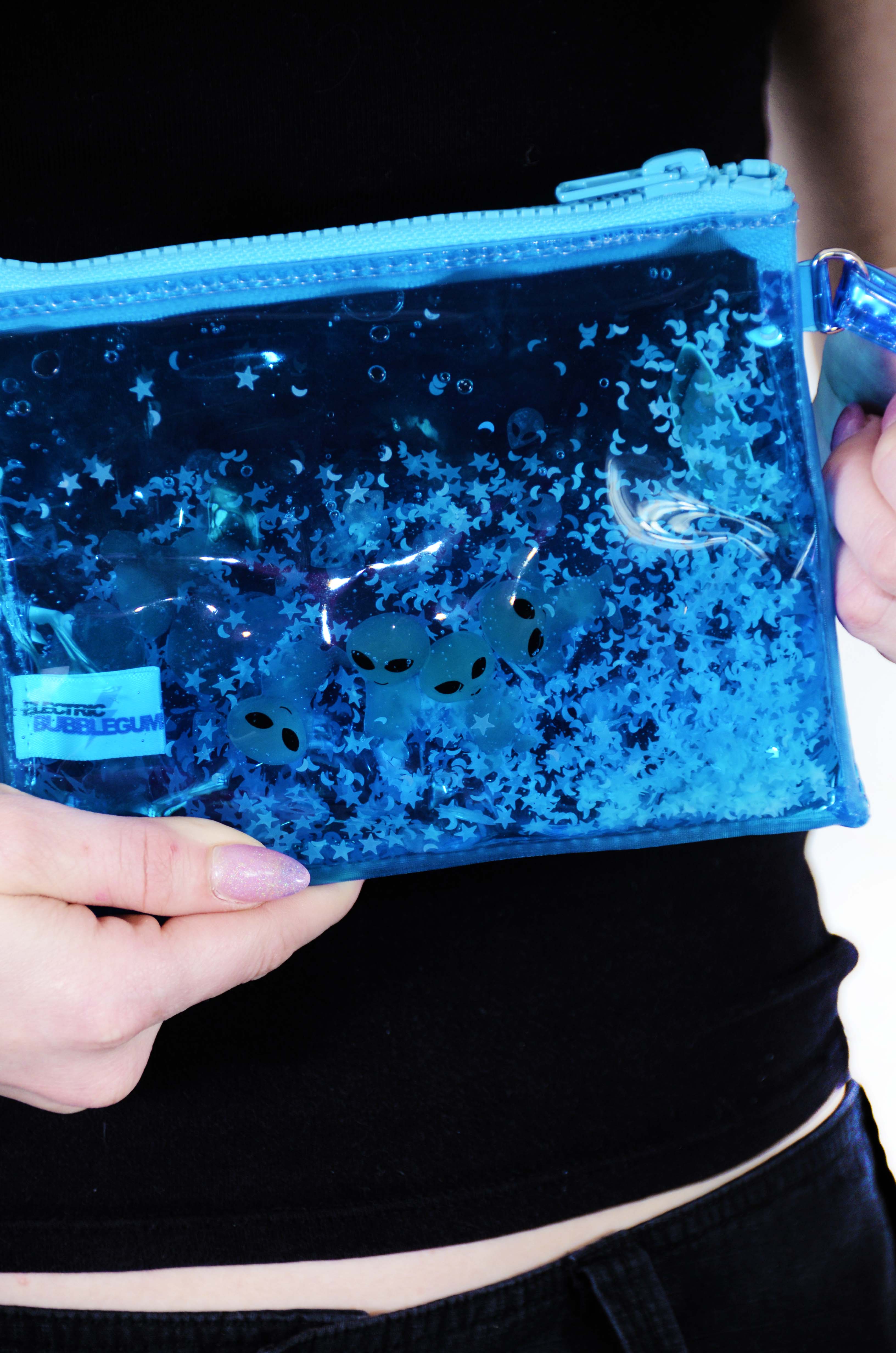 Glitter Goo Wristlet - Attack on Mars - Blue - Electric Bubblegum
