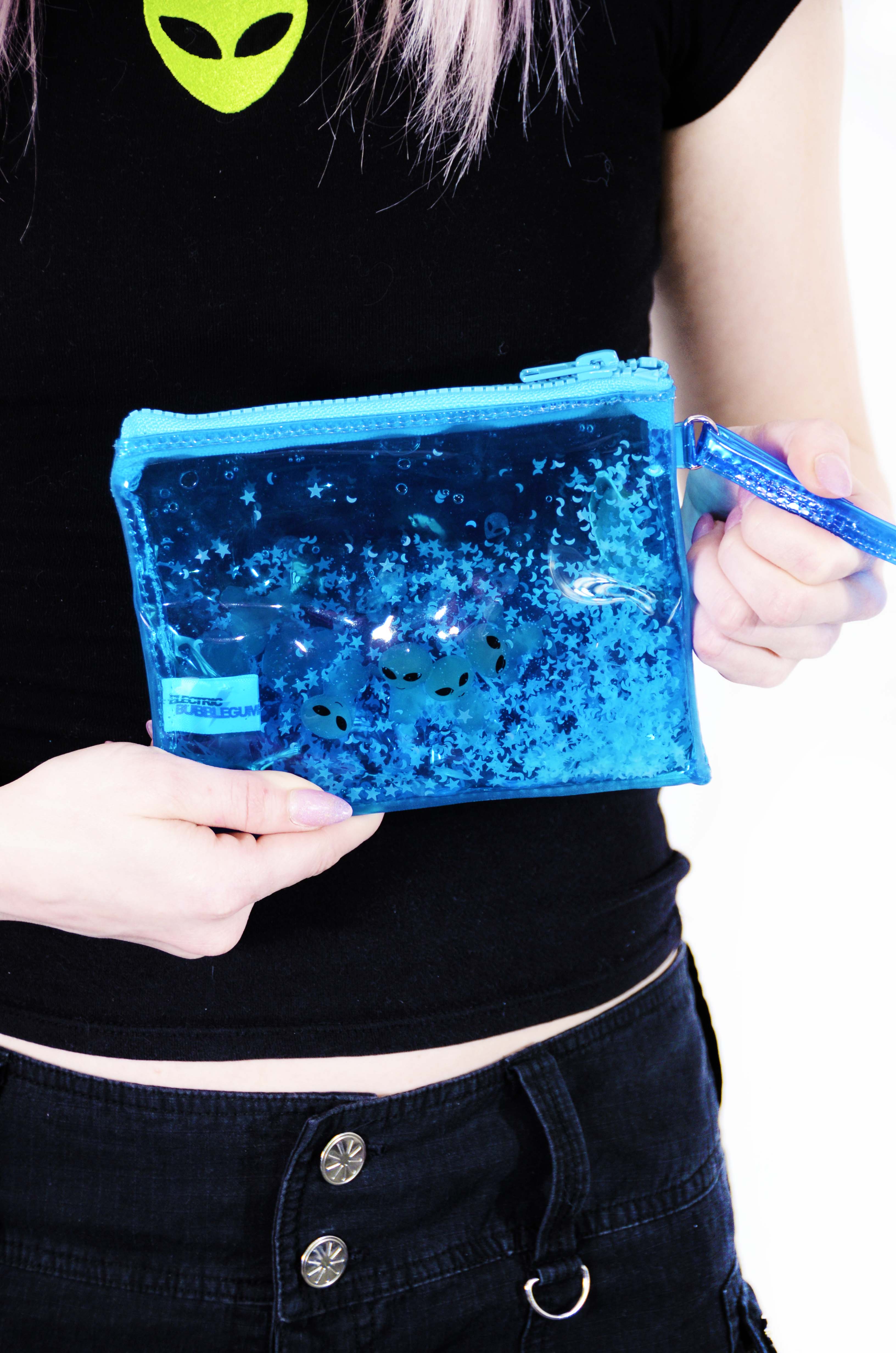 Glitter Goo Wristlet - Attack on Mars - Blue - Electric Bubblegum