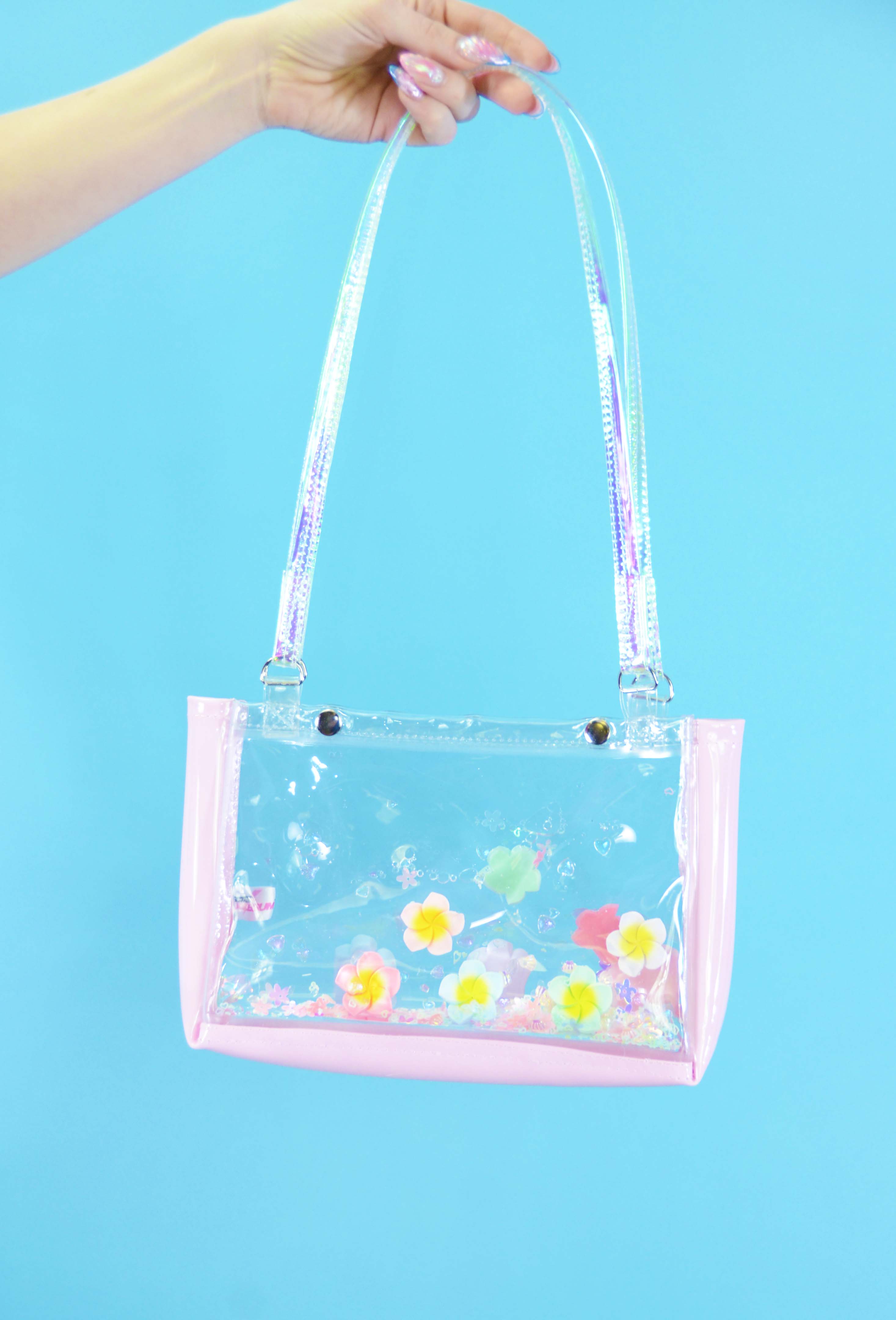 Liquid Glitter Snap Purse - Tropical Crush