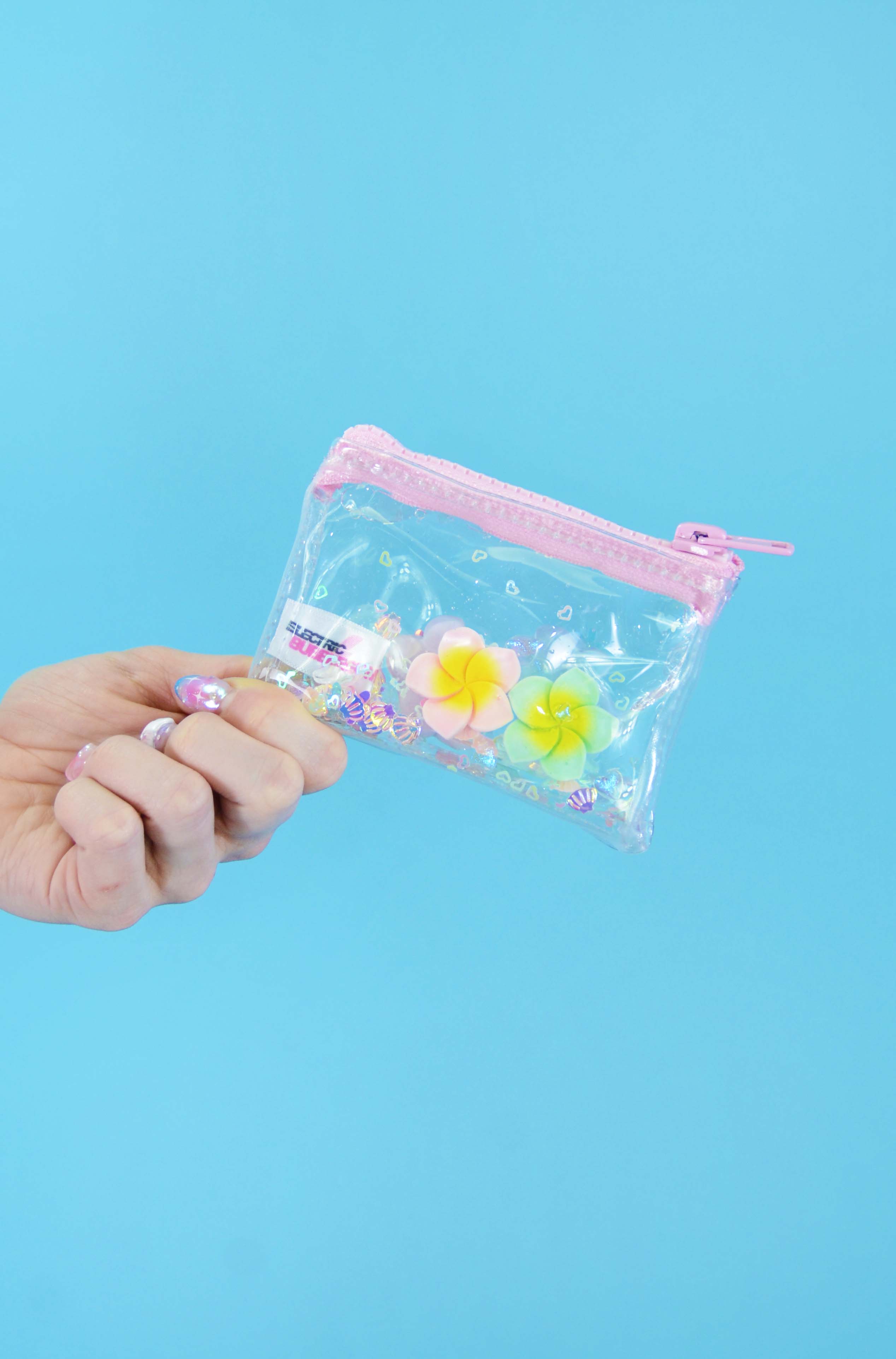 Liquid Glitter Coin Purse - Tropical Crush