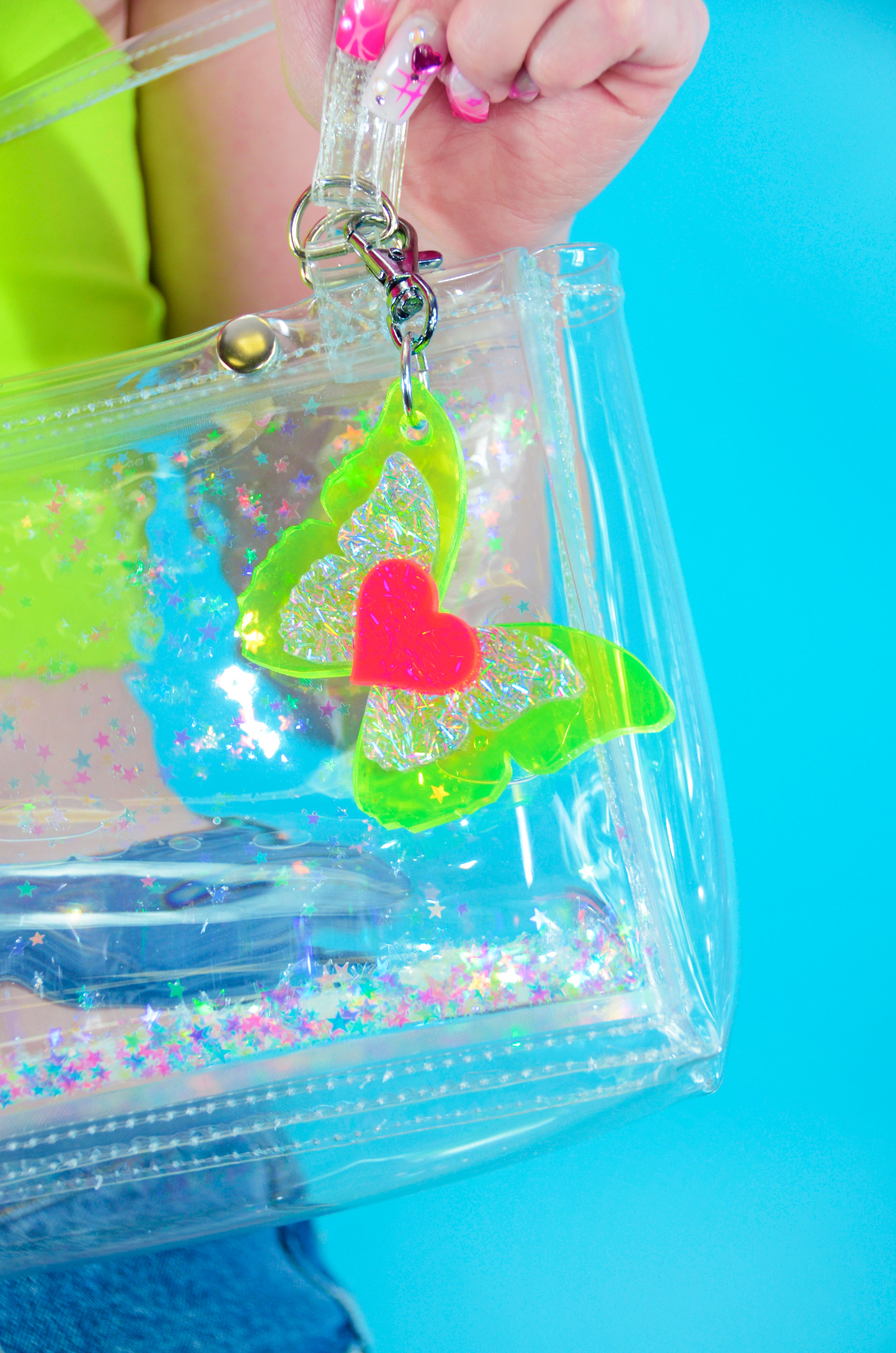 Electric Pixie Butterfly Purse Charm