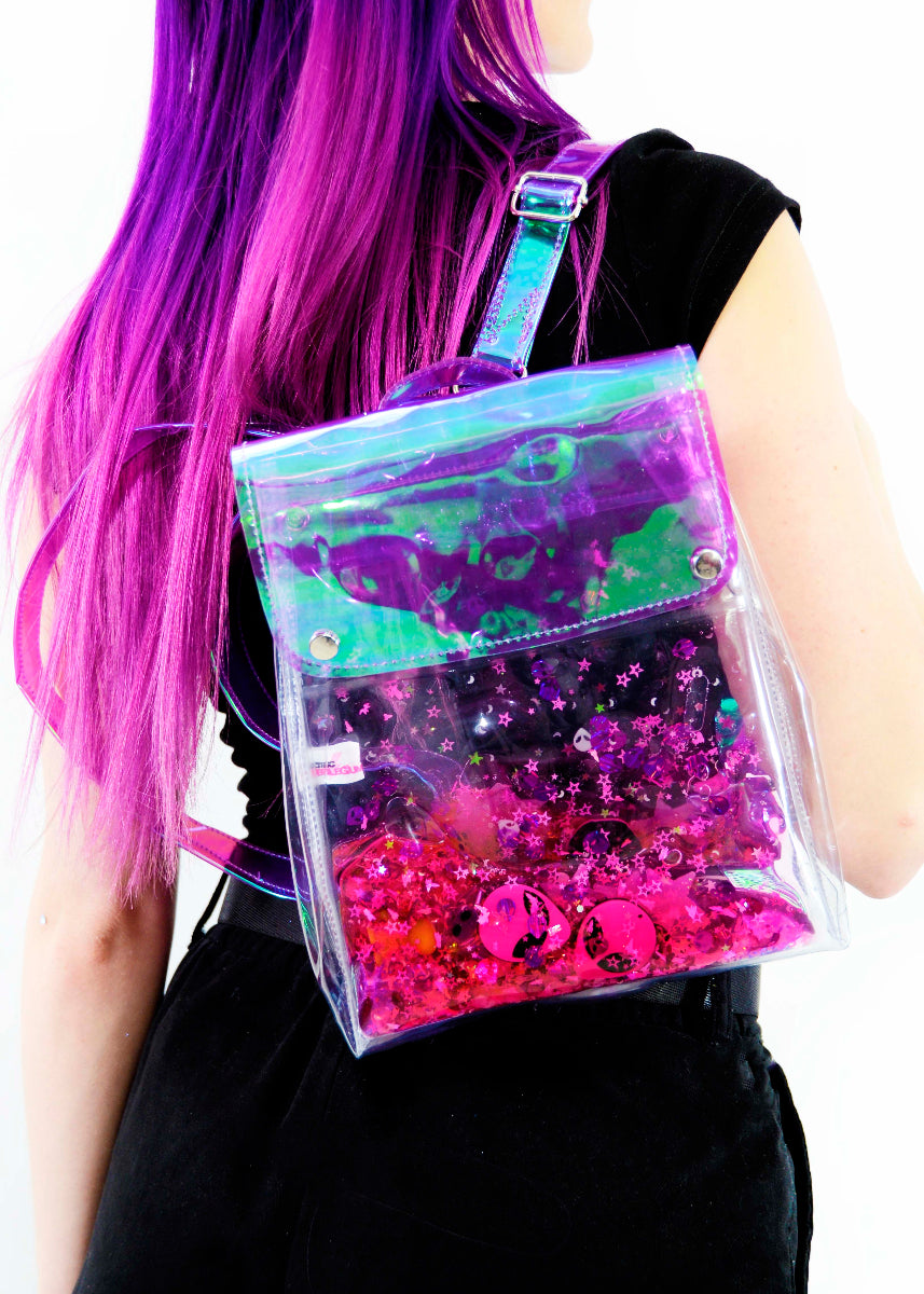 Glitter Goo Mini Bucket Backpack - Galaxy Girl