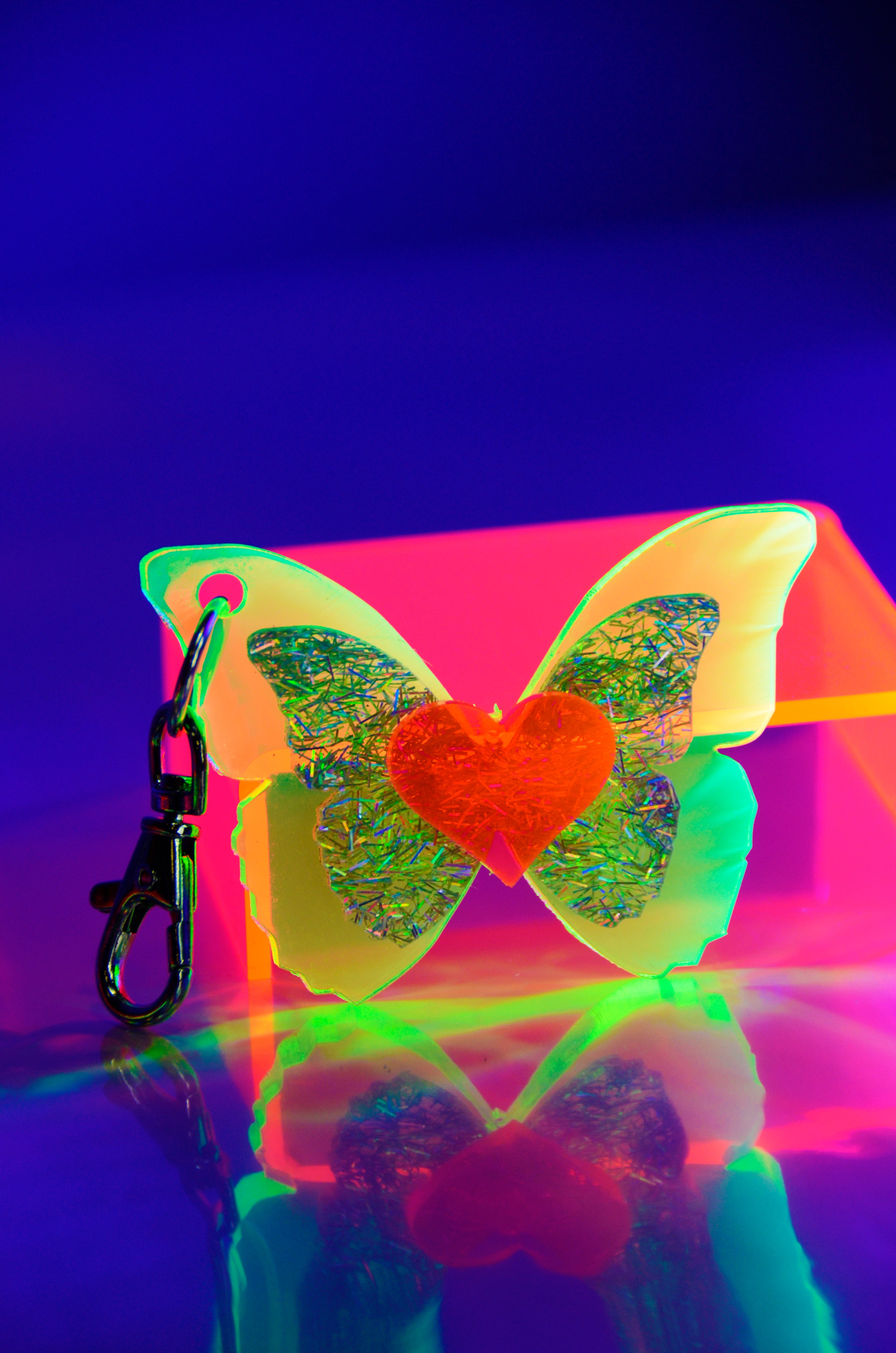 Electric Pixie Butterfly Purse Charm