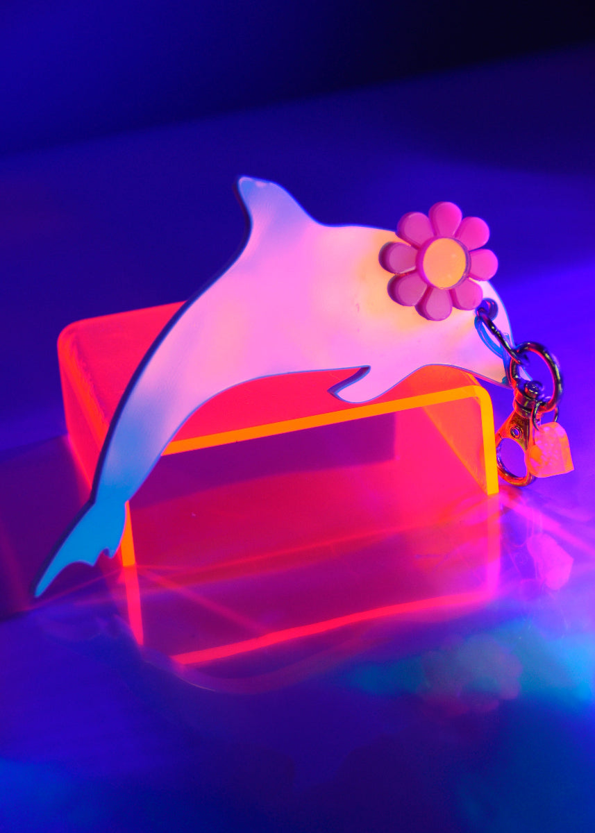 Electric Tide Dolphin Purse Charm
