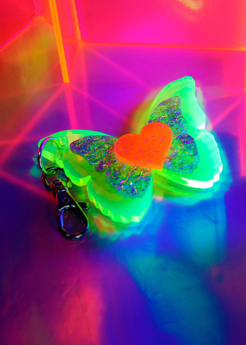 Electric Pixie Butterfly Purse Charm