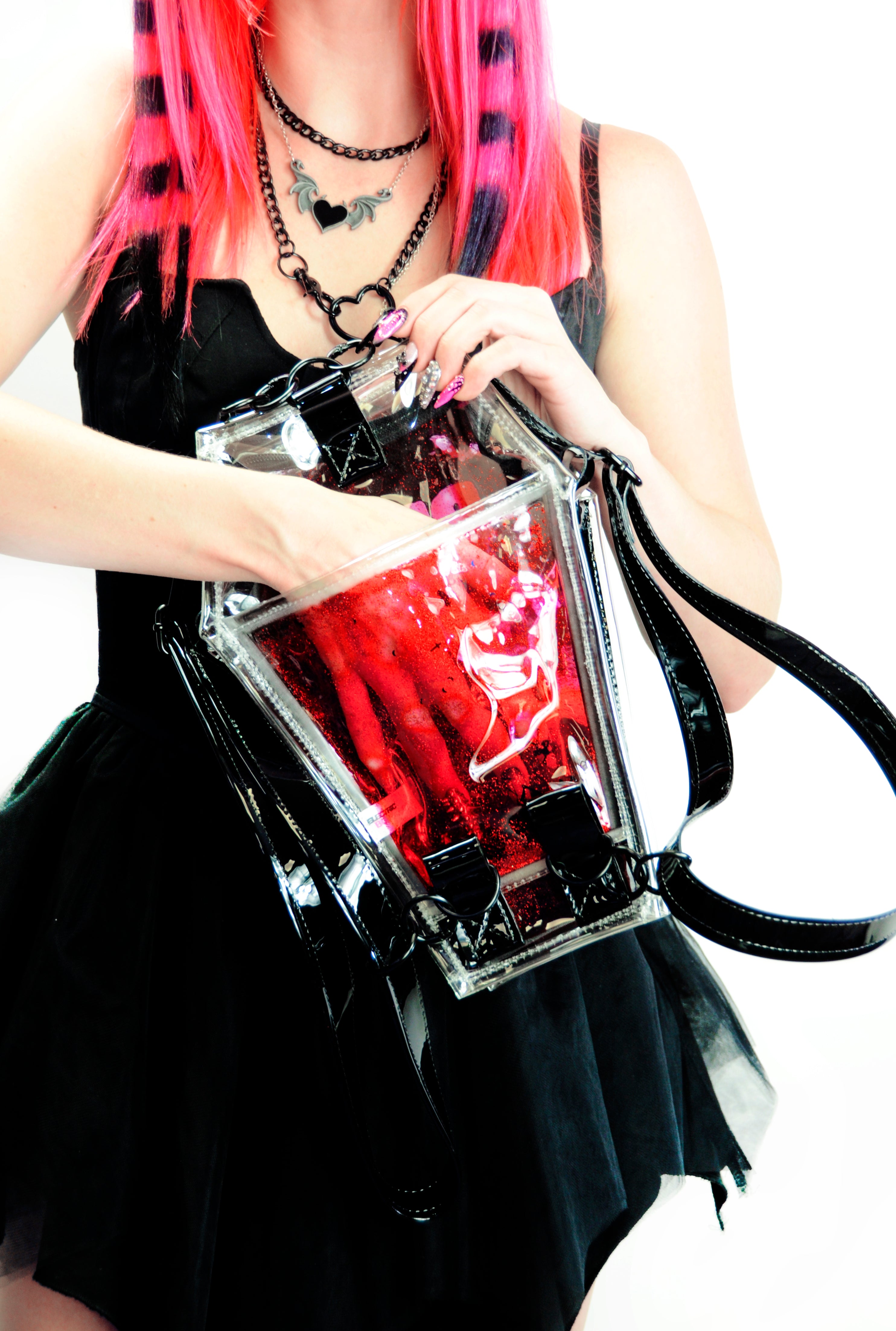 Glitter Goo Coffin Backpack/Crossbody - Bite Me - PRE ORDER