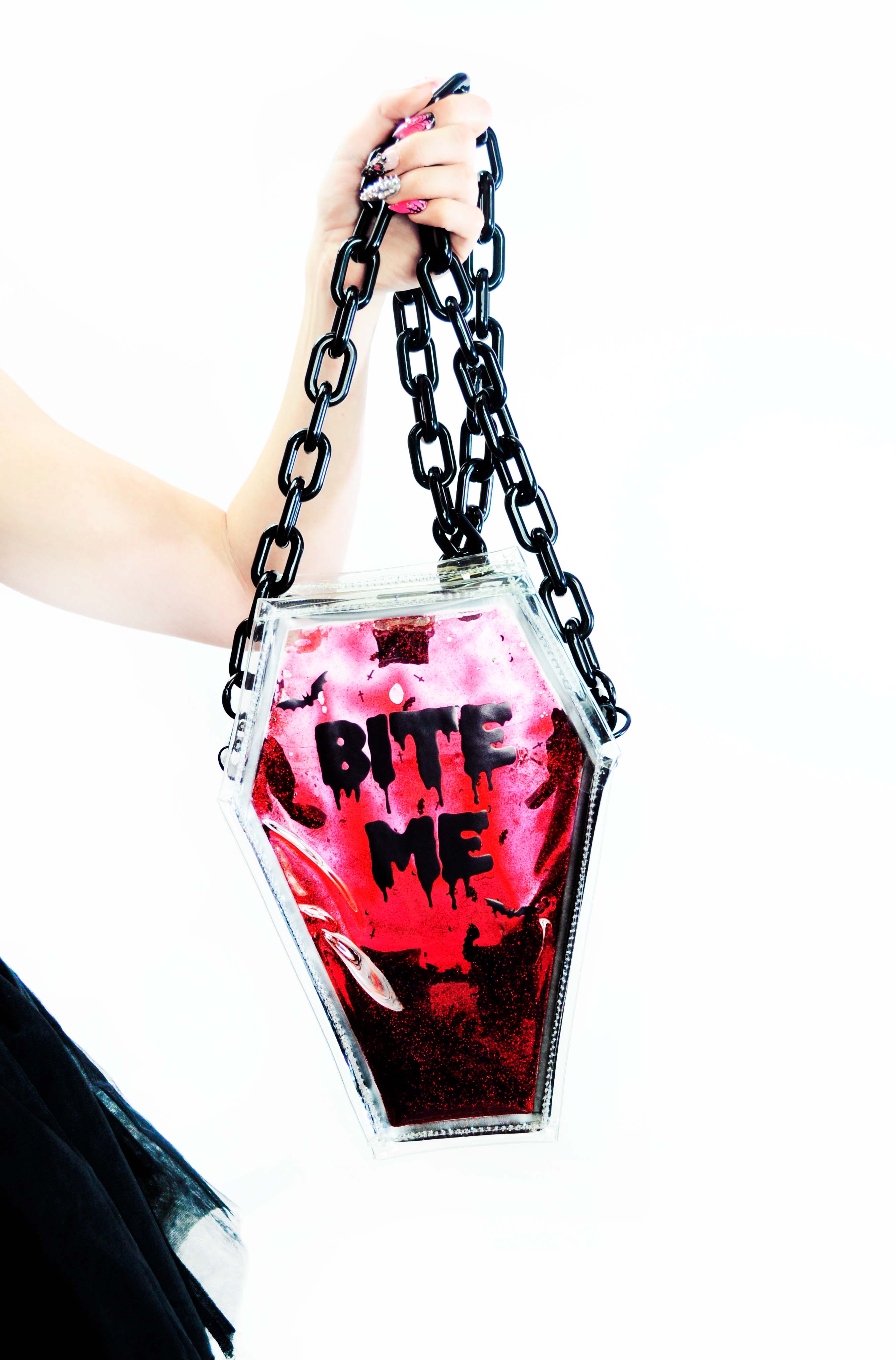 Glitter Goo Coffin Backpack/Crossbody - Bite Me - PRE ORDER