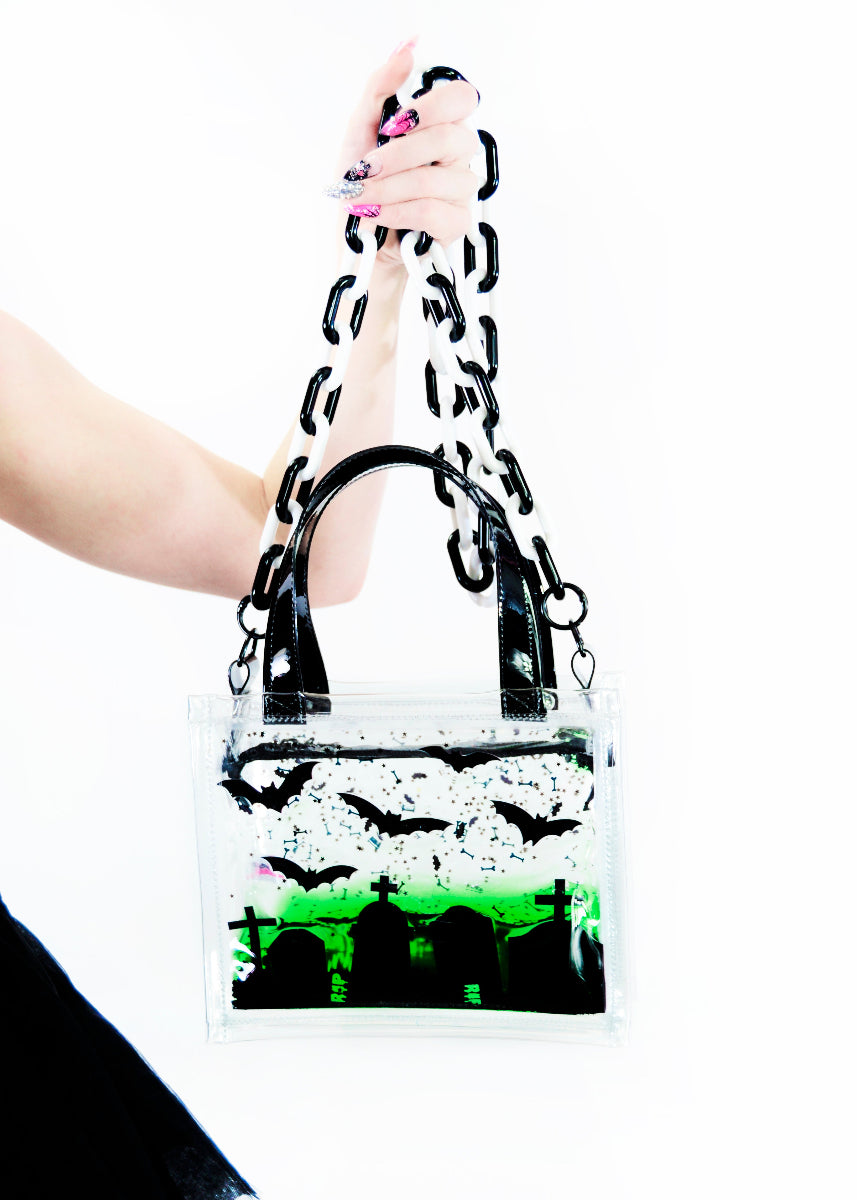 Liquid Glitter Mini Tote - Graveyard Smash - PRE ORDER