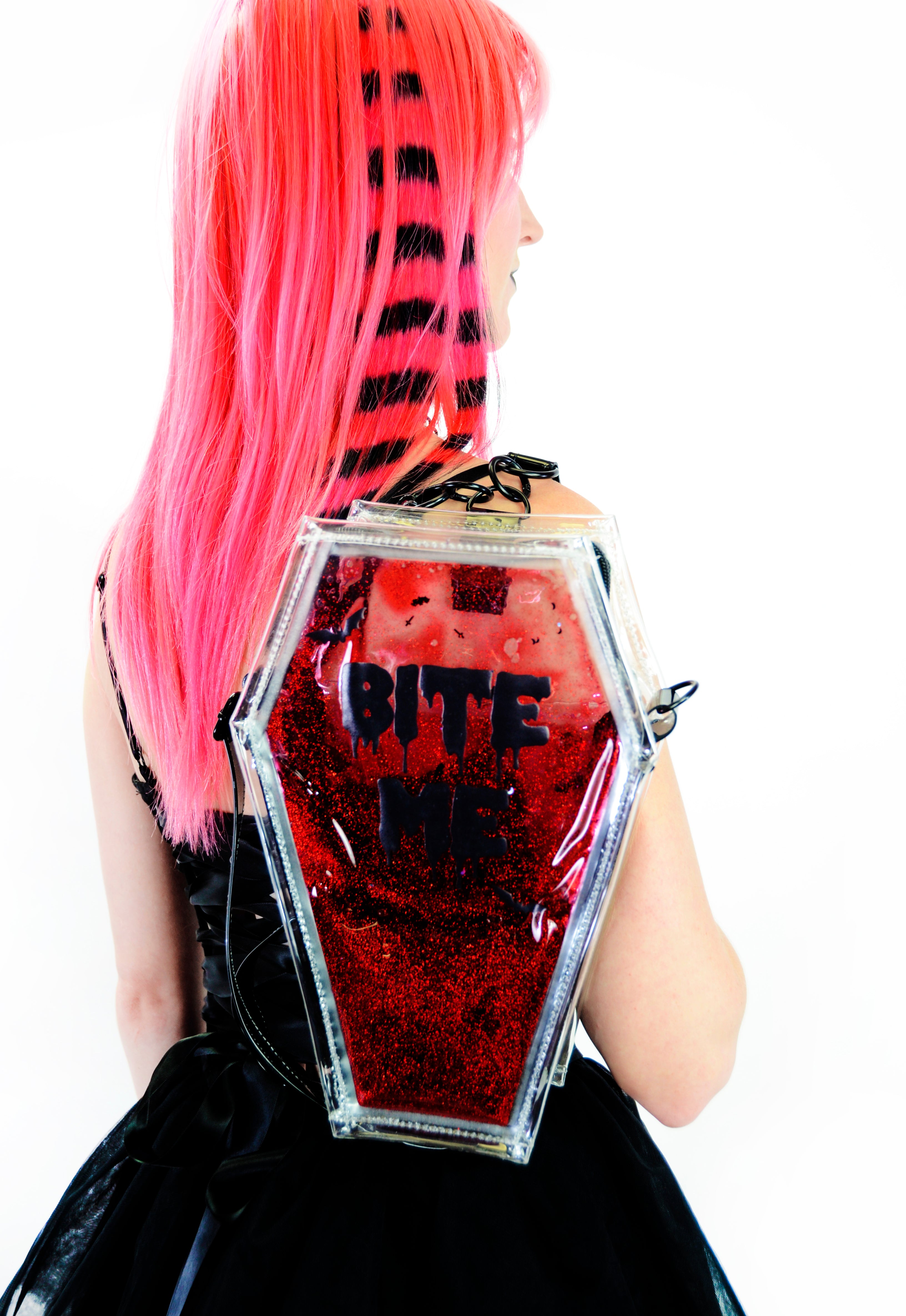 Glitter Goo Coffin Backpack/Crossbody - Bite Me - PRE ORDER