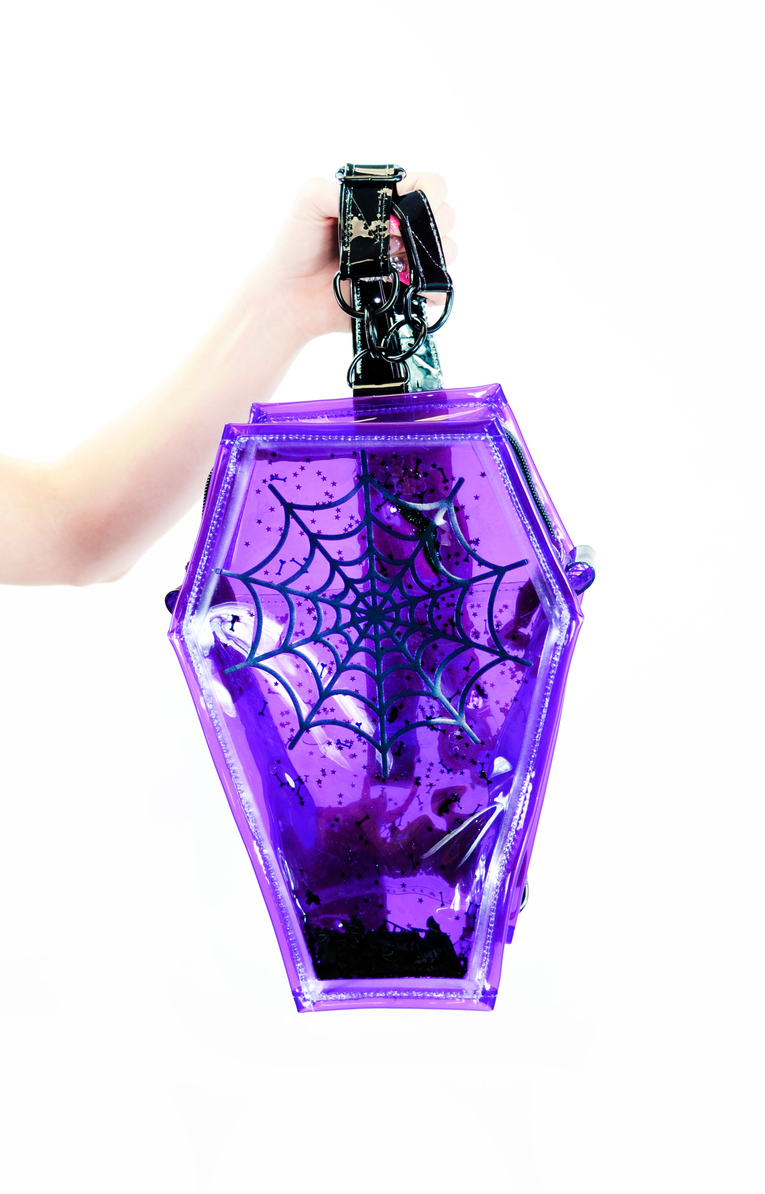 Liquid Glitter Coffin Backpack/Crossbody - Lil Terror - PRE ORDER