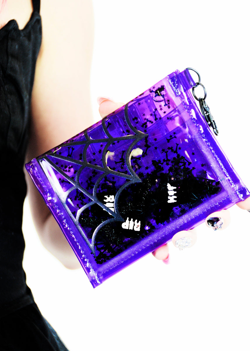 Liquid Glitter Mini Wallet - Lil Terror