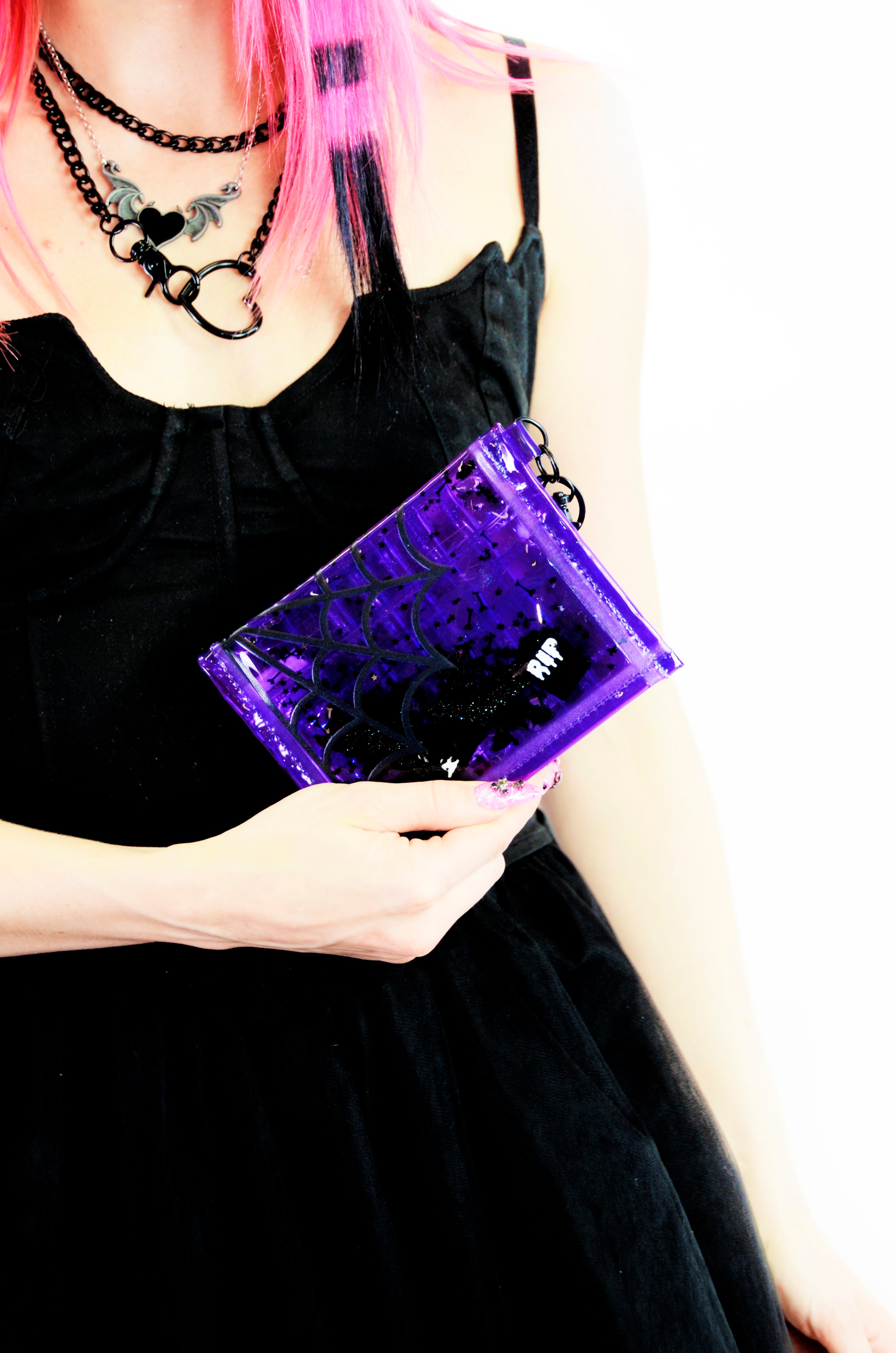 Liquid Glitter Mini Wallet - Lil Terror