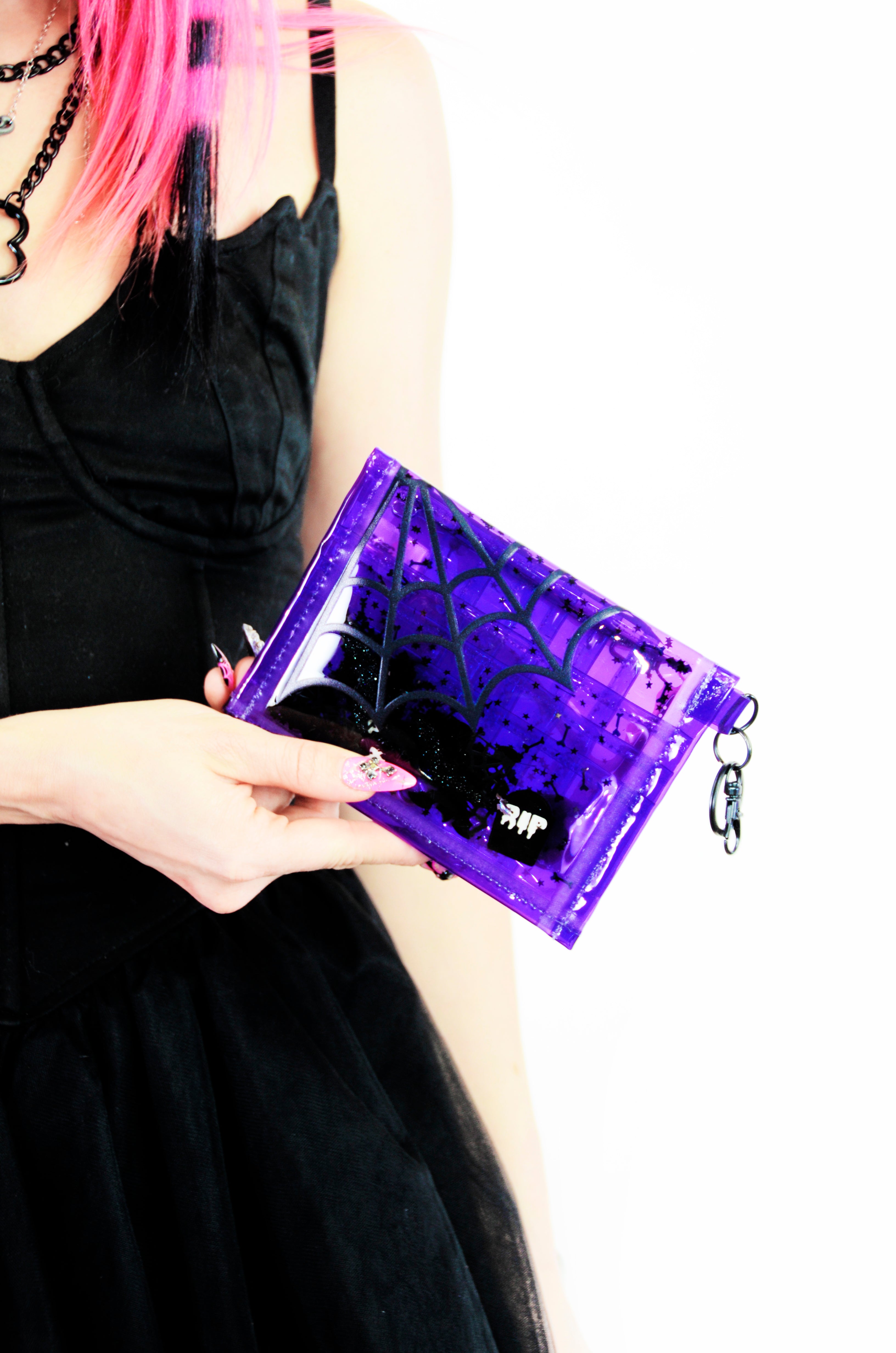 Liquid Glitter Mini Wallet - Lil Terror