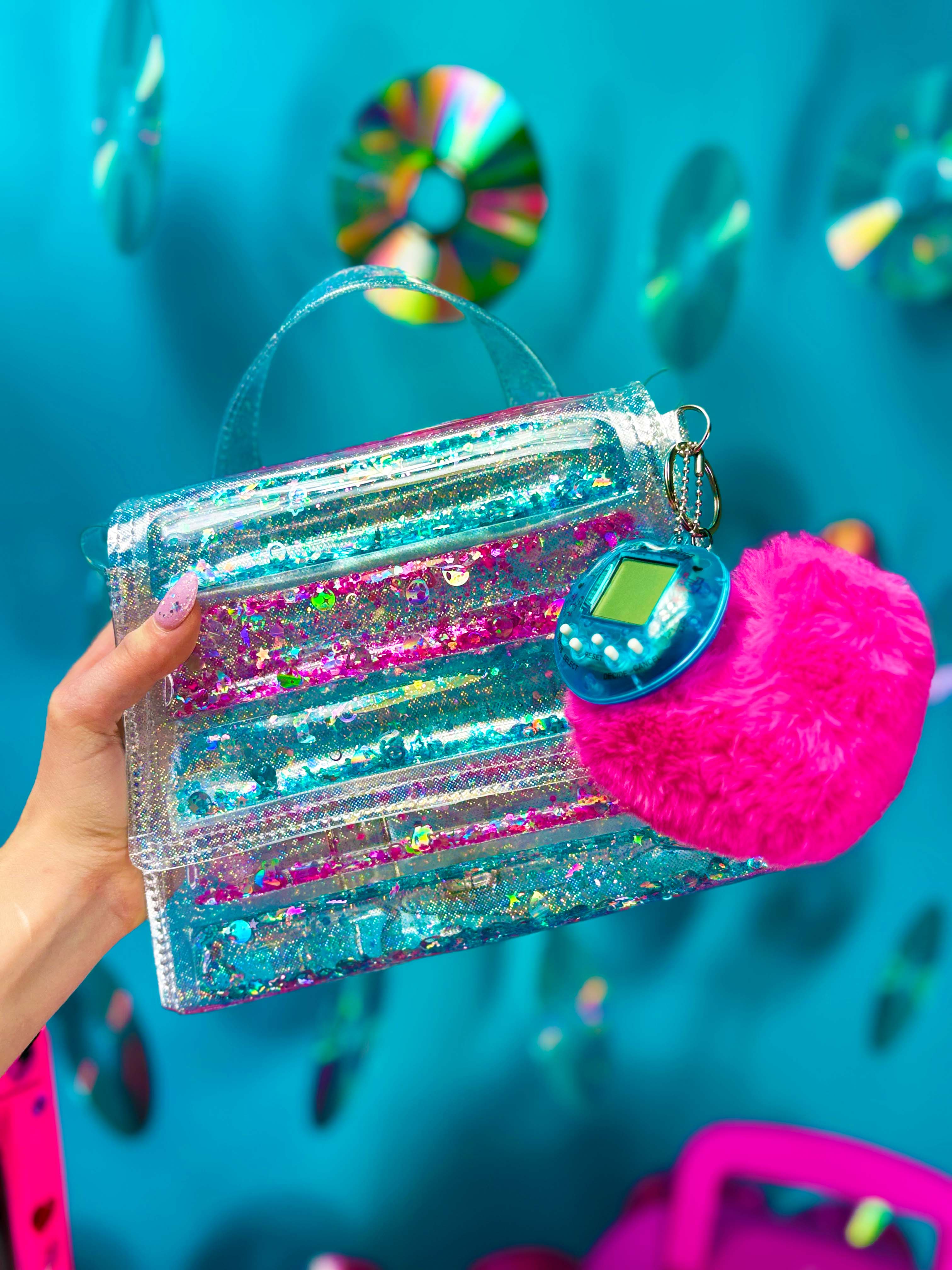 Glitter Goo Medium Doll Backpack / Crossbody Purse – Pixel Pop