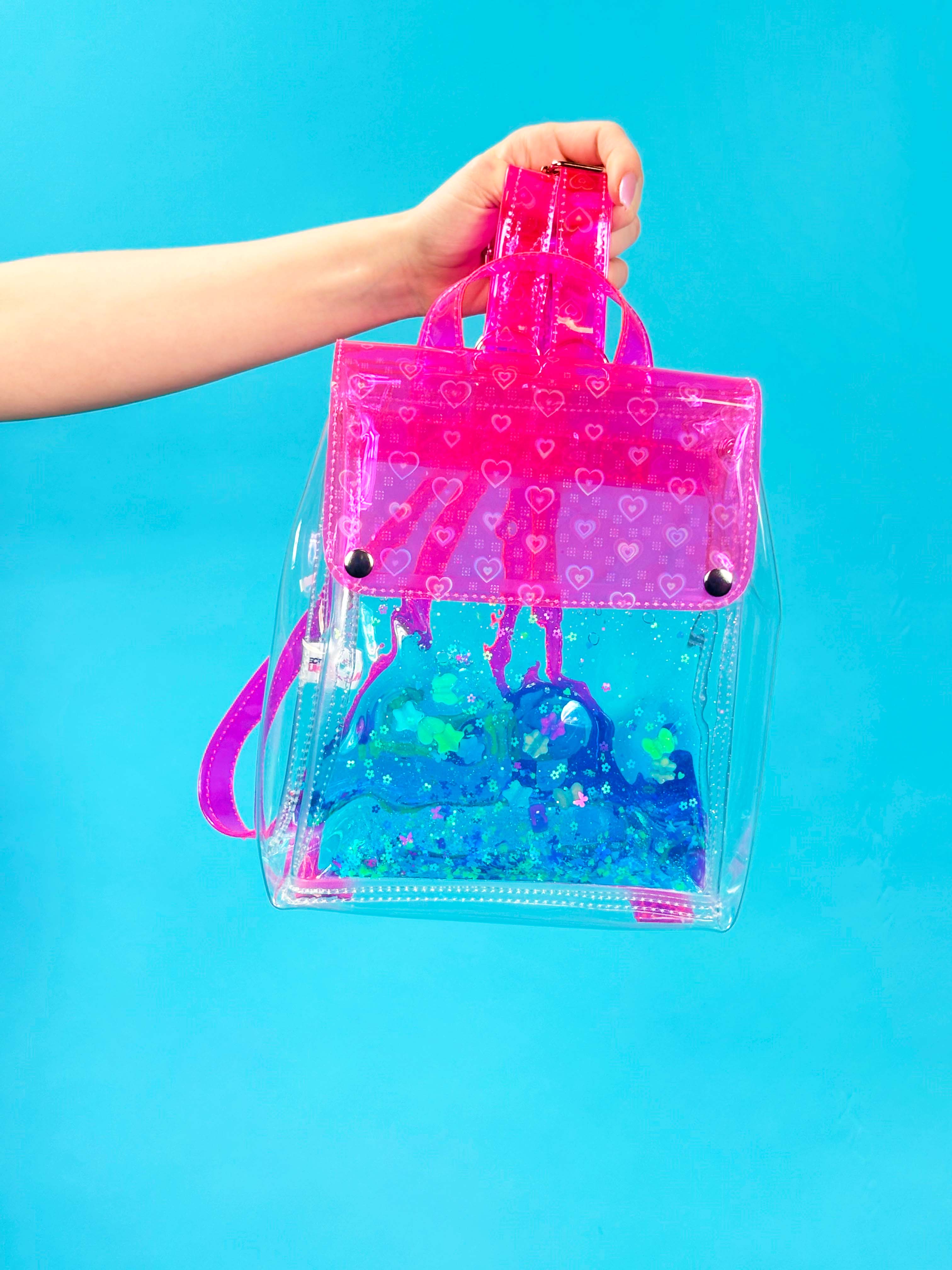 Glitter Goo Bucket Backpack - Neon Daze - Electric Bubblegum